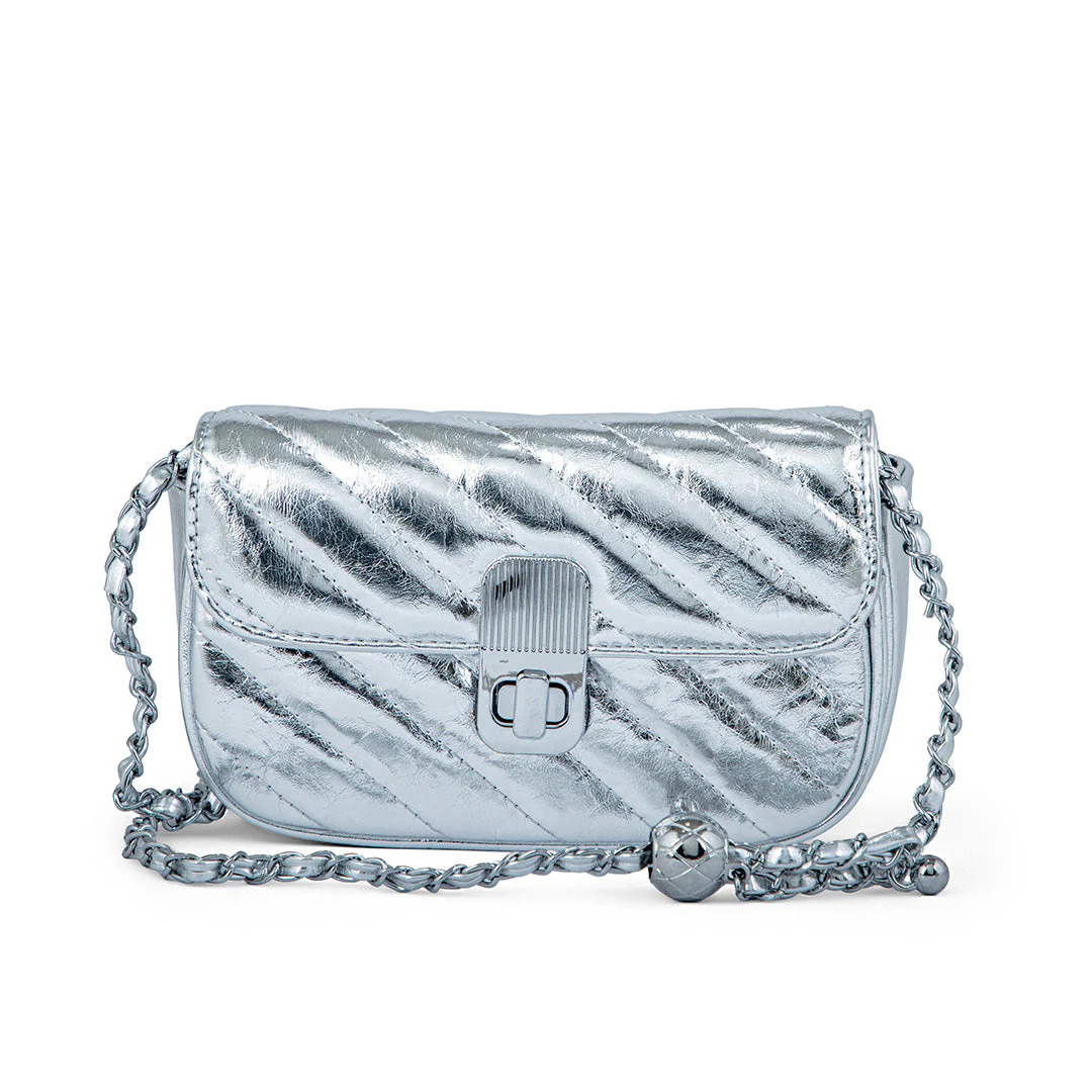 Silver Formal Clutch P24123 - Image 2