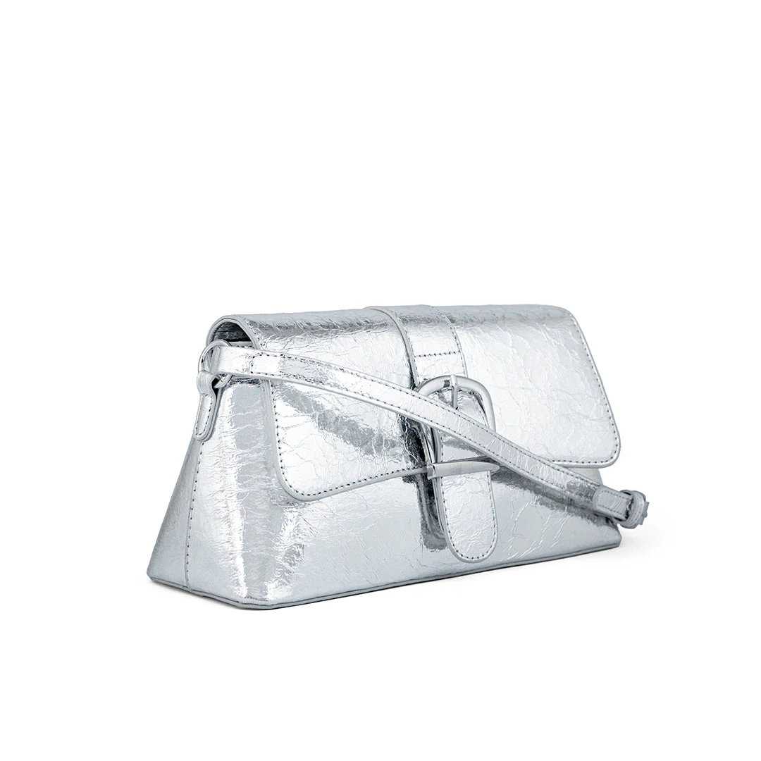 Silver Formal Clutch P24124 - Image 3