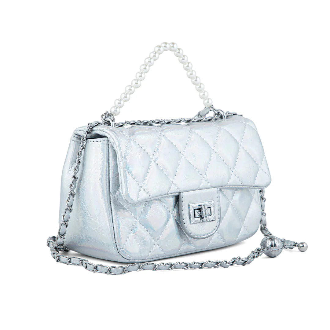 Silver Formal Clutch P24128 - Image 3