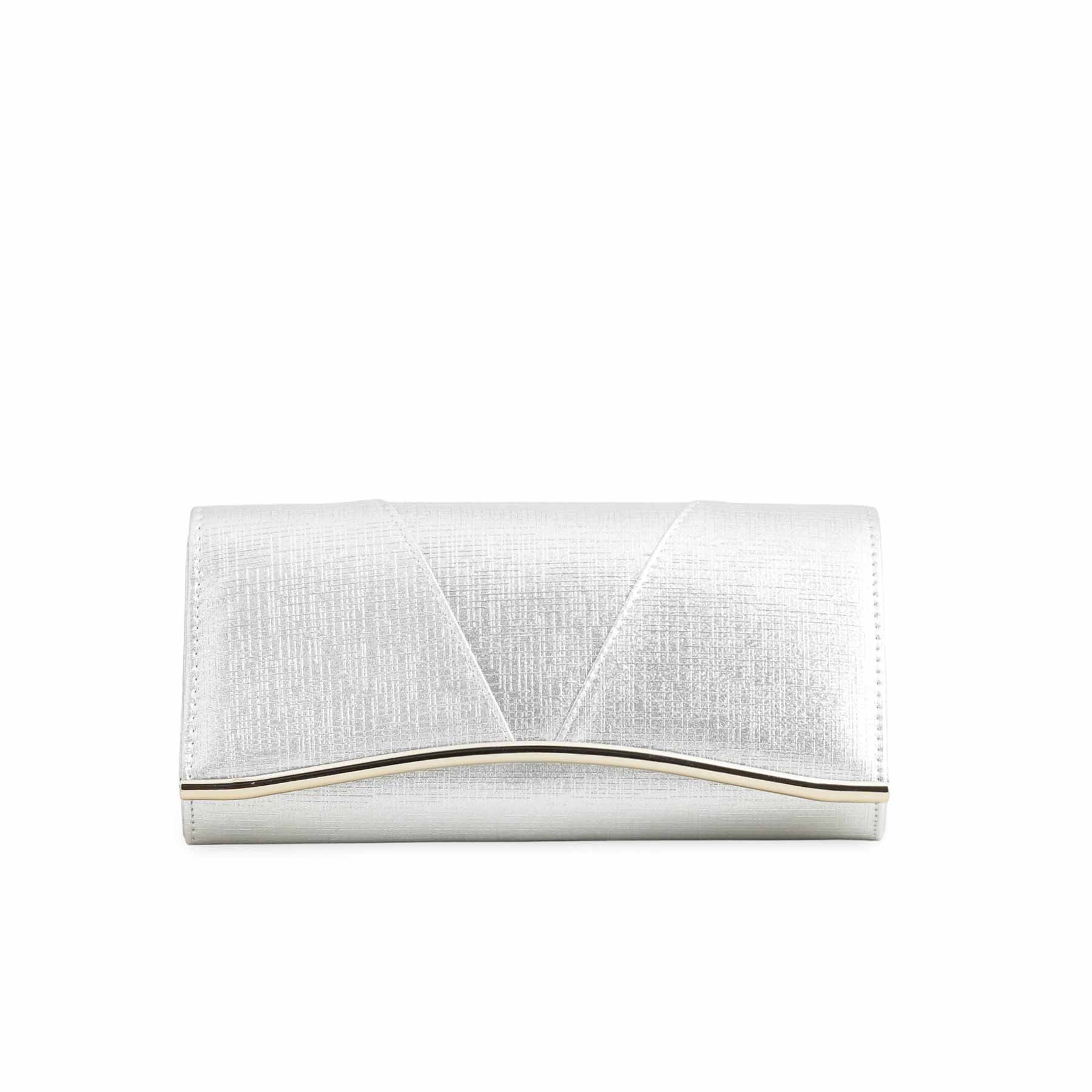 Silver Formal Clutch P24220 - Image 2