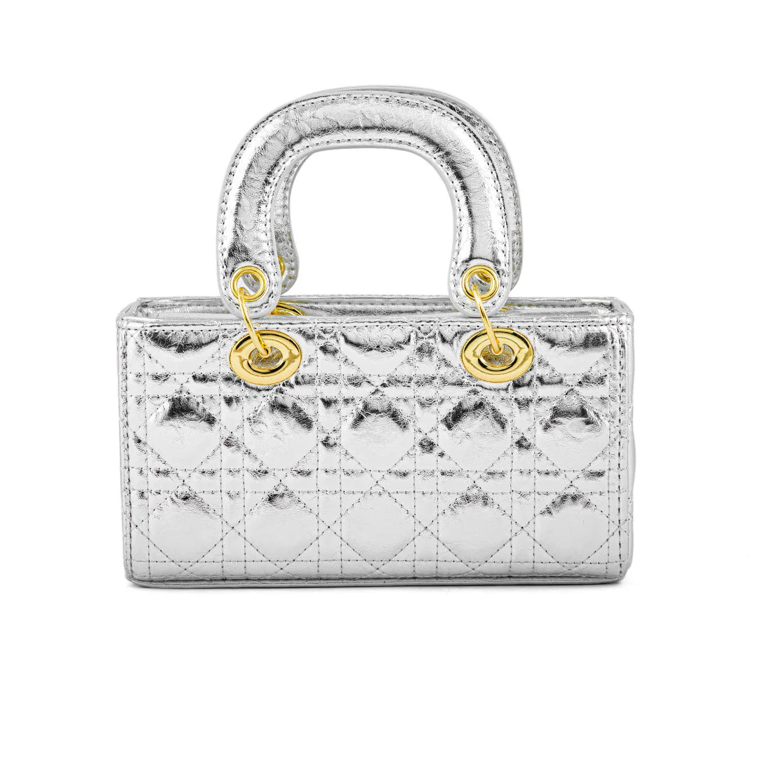 Silver Formal Hand Bag P24130 - Image 4