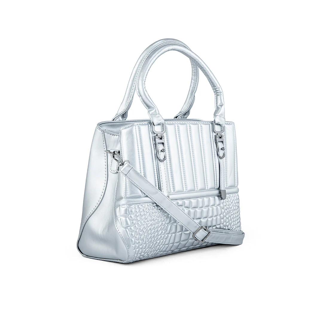 Silver Formal Hand Bag P36244 - Image 2