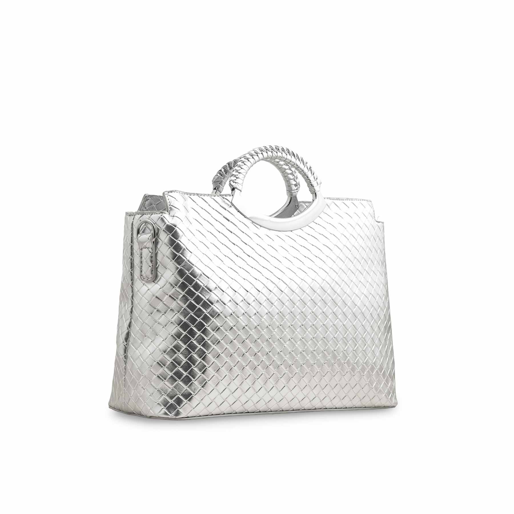 Silver Formal Hand Bag P36393 - Image 2