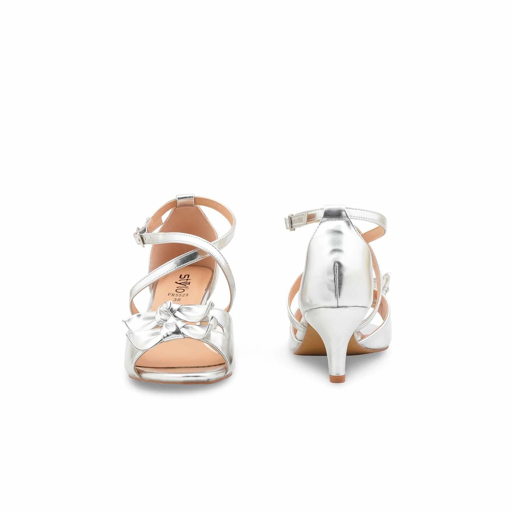 Silver Formal Sandal For Women FR5529 - Image 5