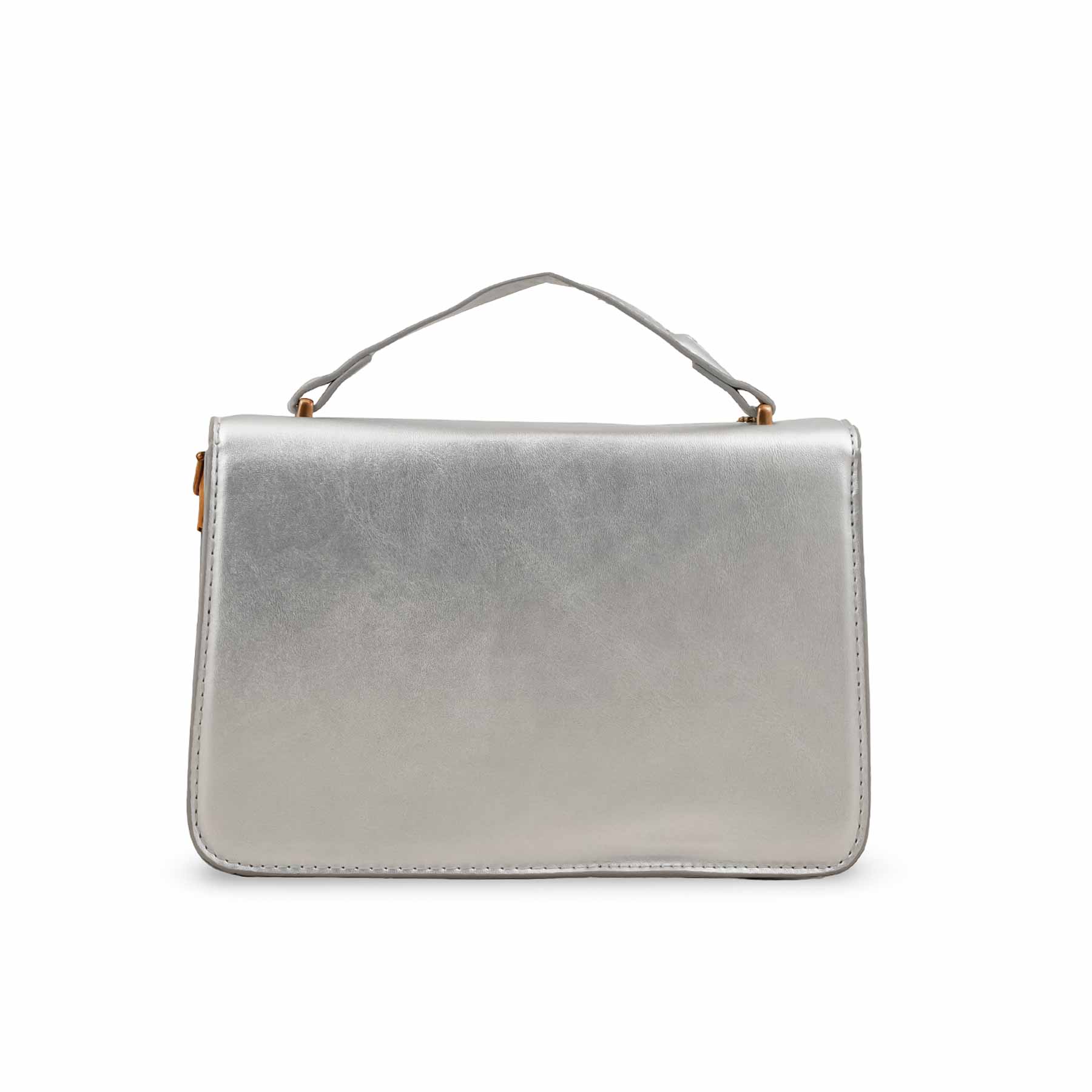 Silver Formal Shoulder Bag P36141 - Image 4