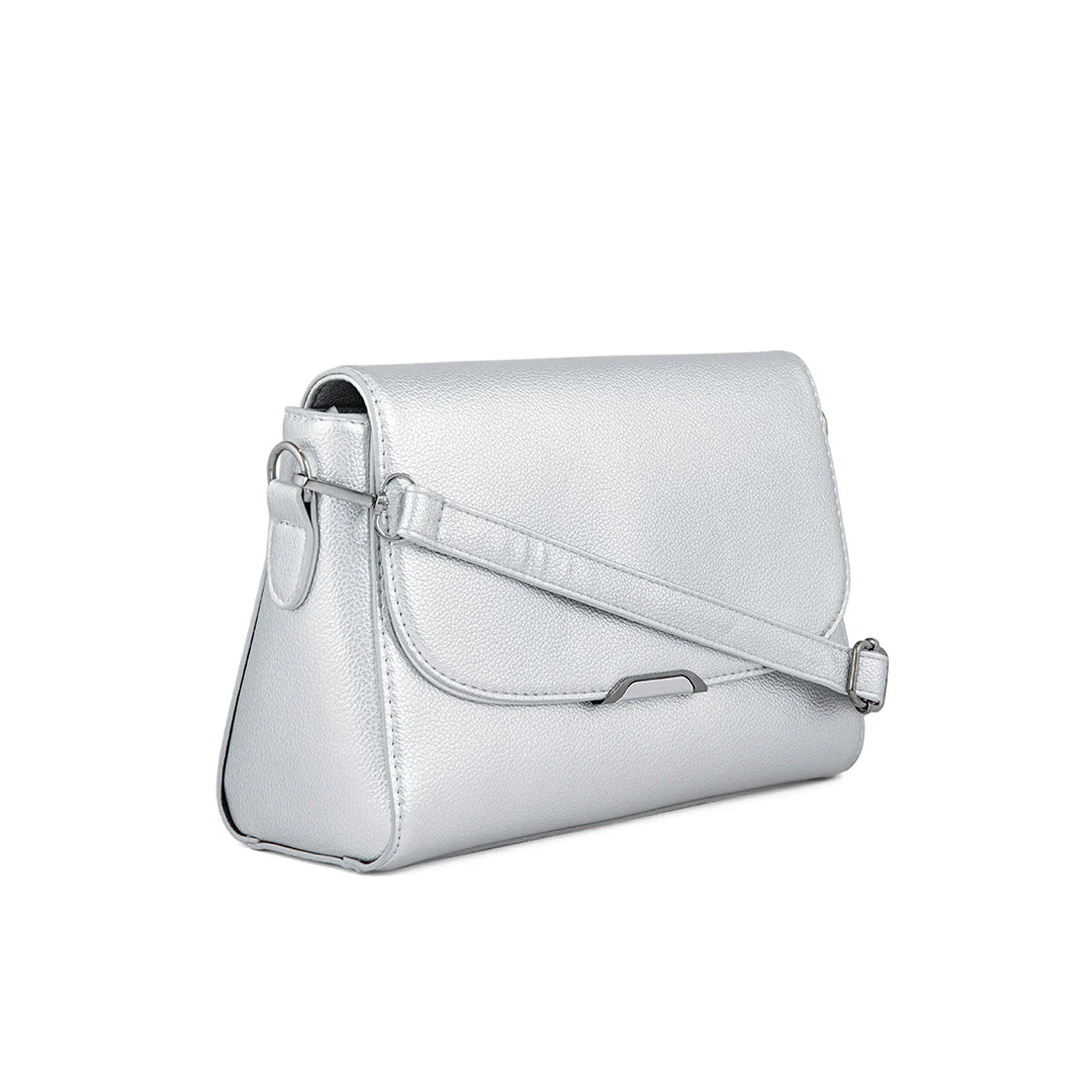 Silver Formal Shoulder Bag P36242 - Image 2
