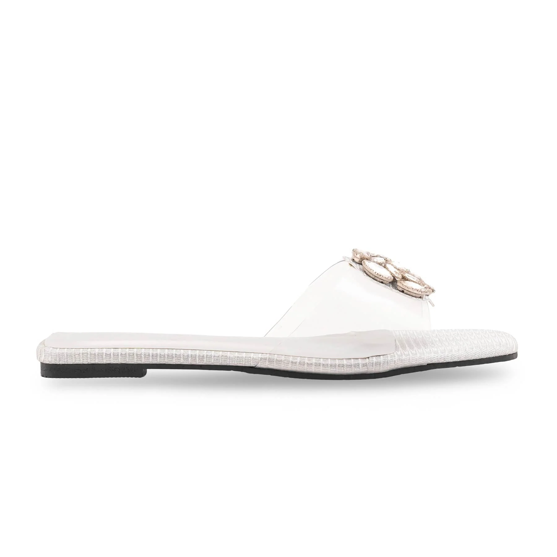 Silver Formal Slipper For Women FR8486 - Image 2