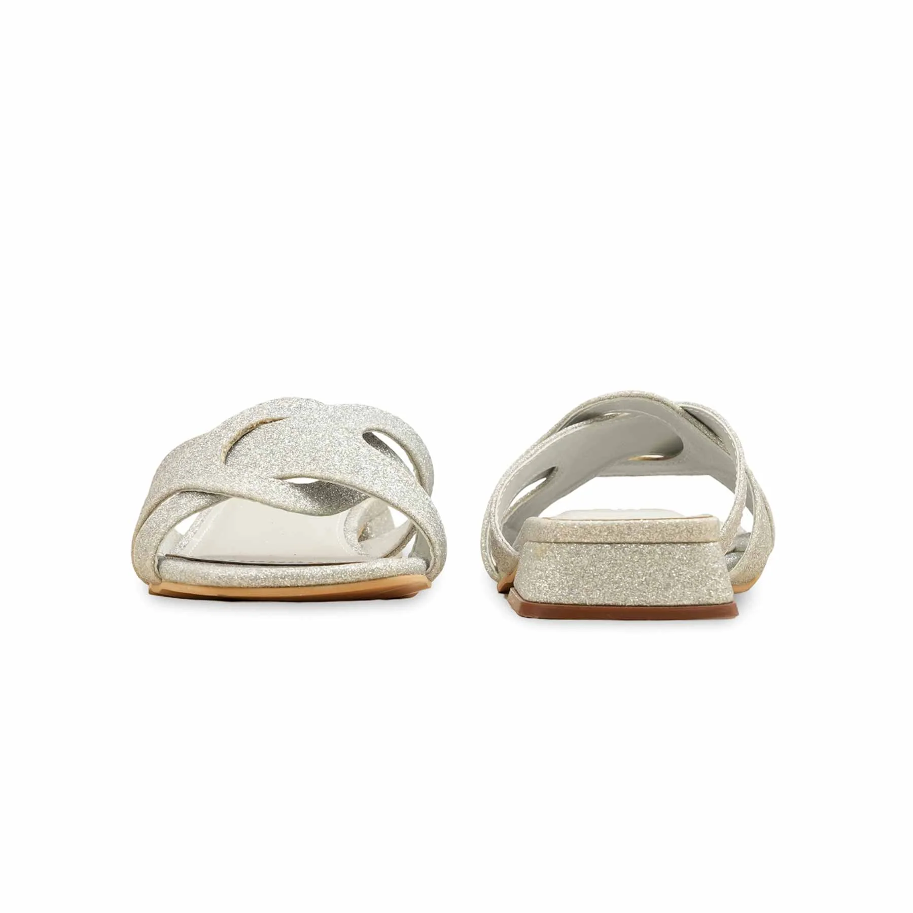 Silver Formal Slipper For Women FRS003 - Image 4