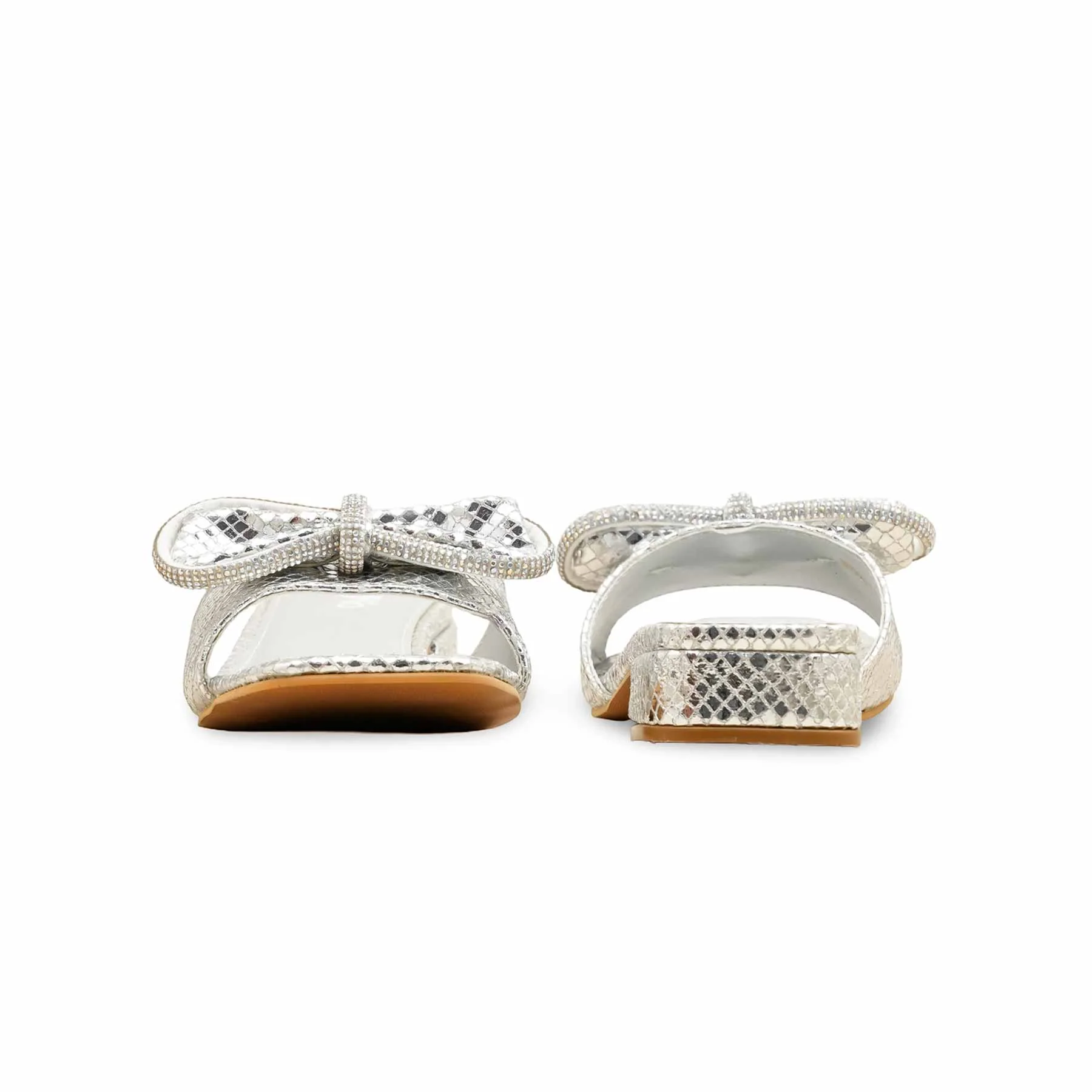 Silver Formal Slipper For Women FRS006 - Image 4