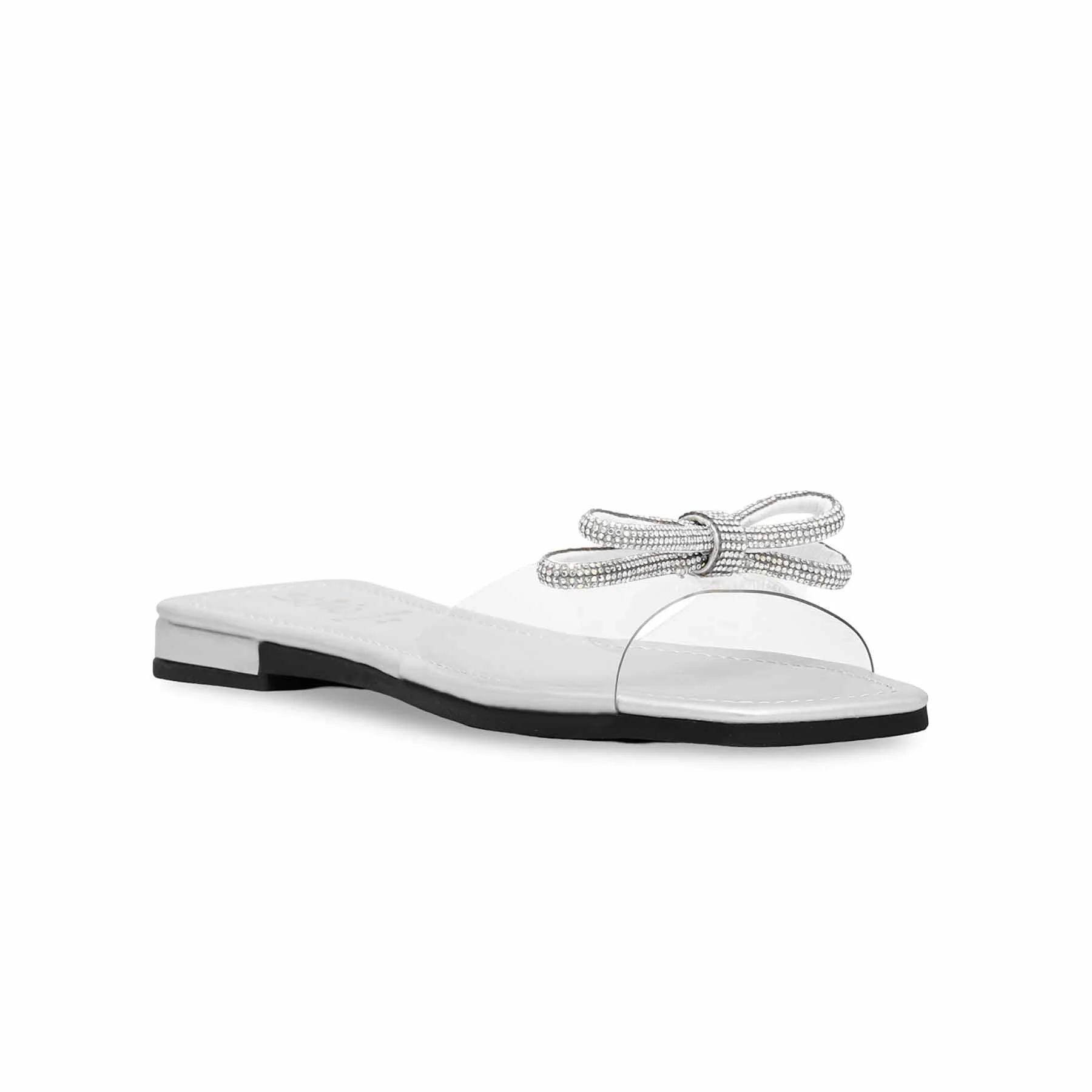 Silver Formal Slipper FR8208 - Image 2