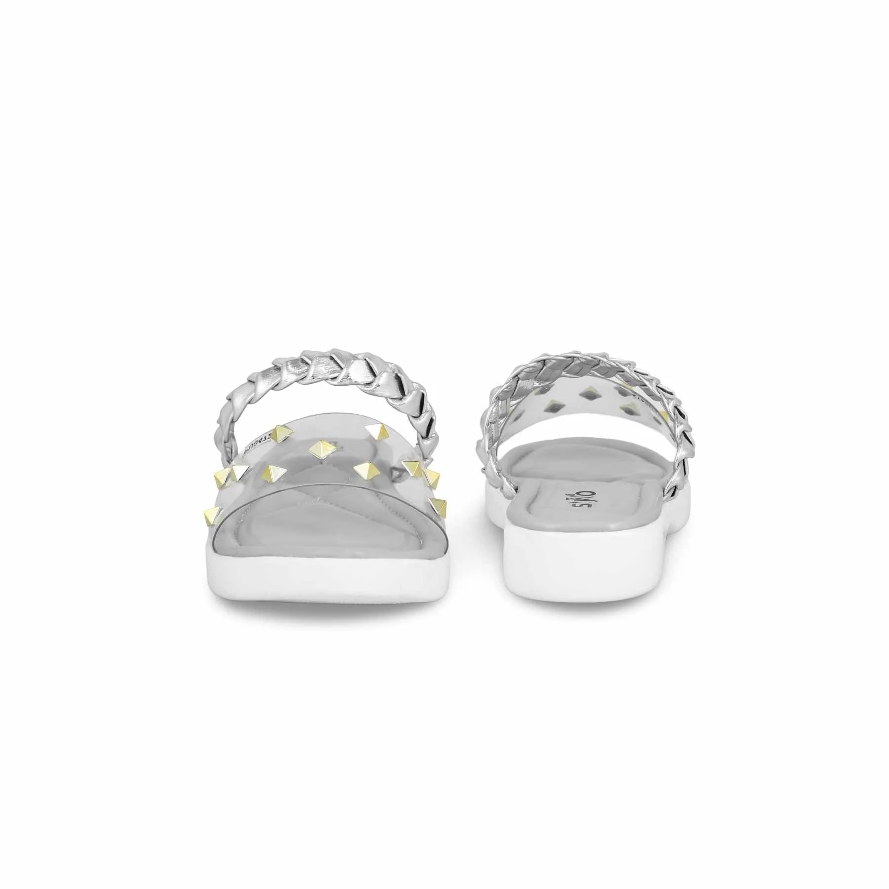 Silver Formal Slipper PU0472 - Image 4