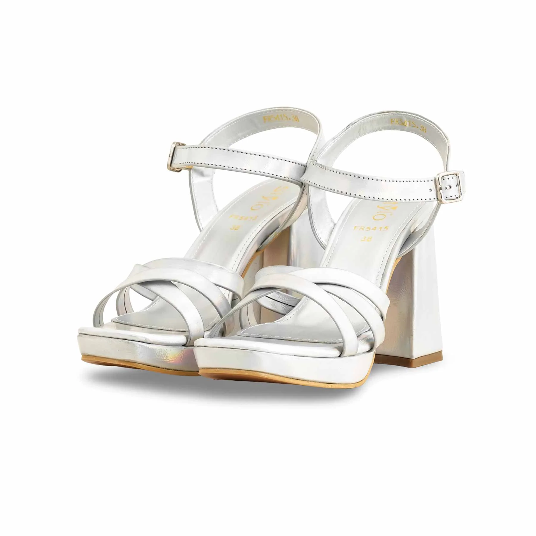 Silver Formal Women Sandal FR5415 - Image 3