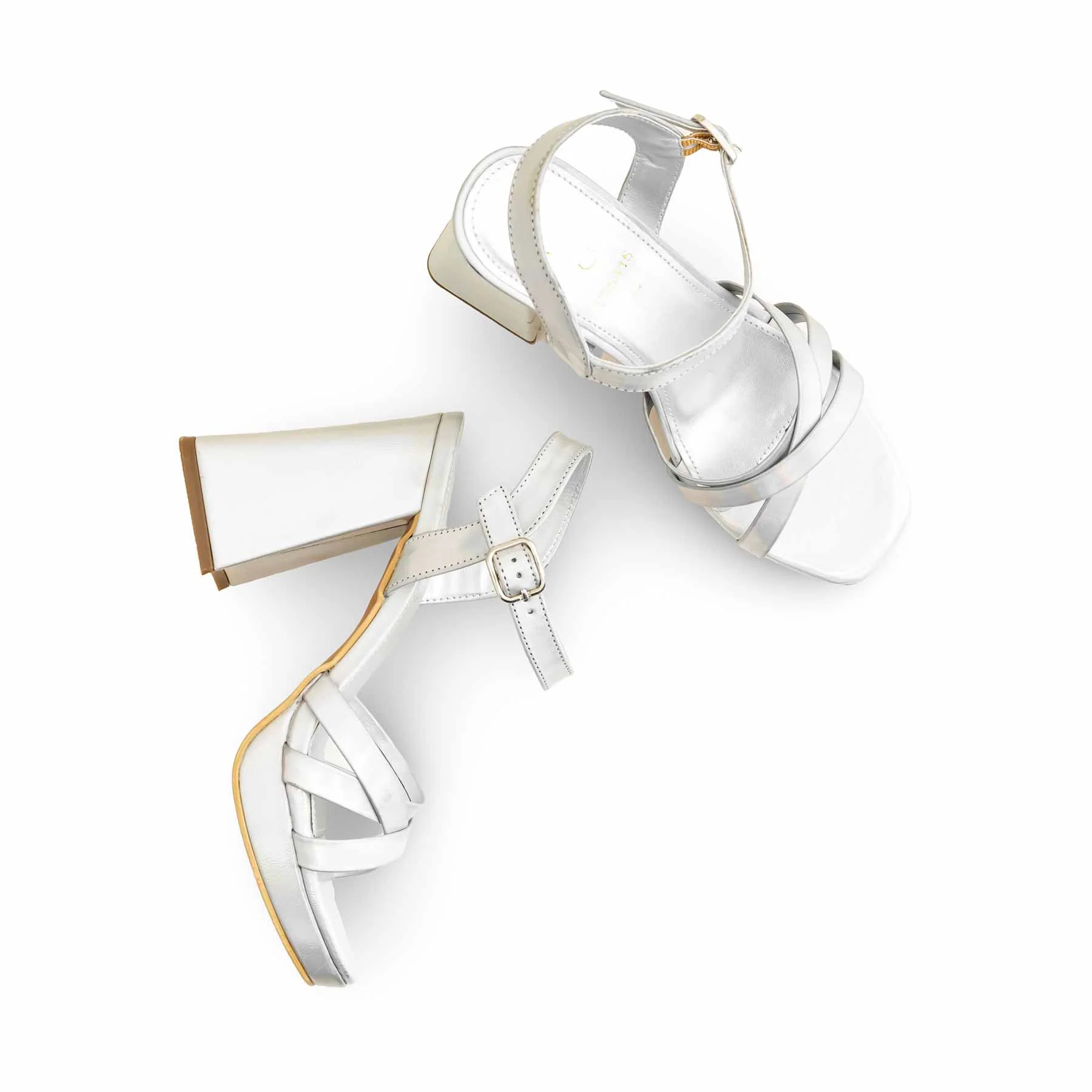 Silver Formal Women Sandal FR5415 - Image 5