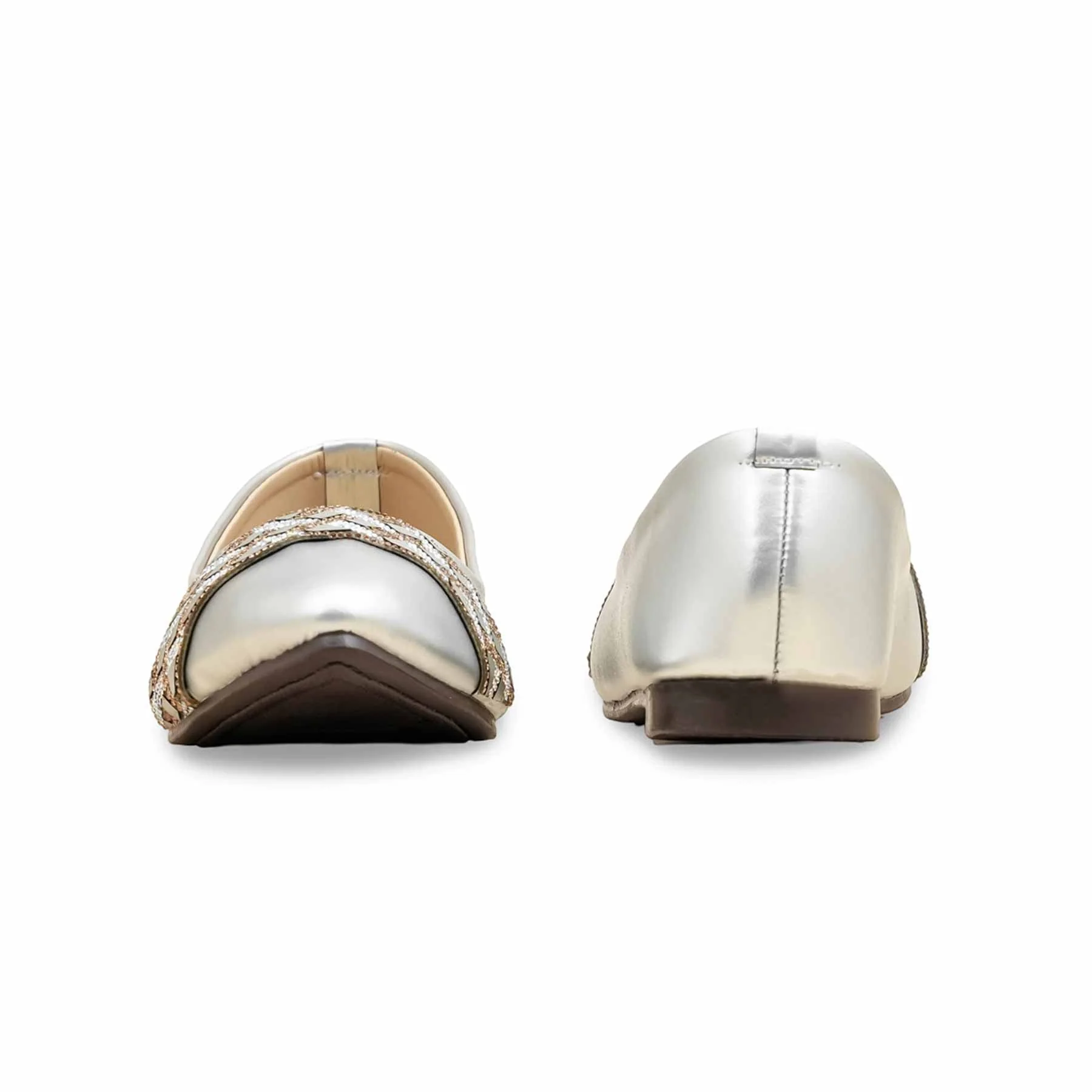 Silver Pumps For Ladies WN1253 - Image 4