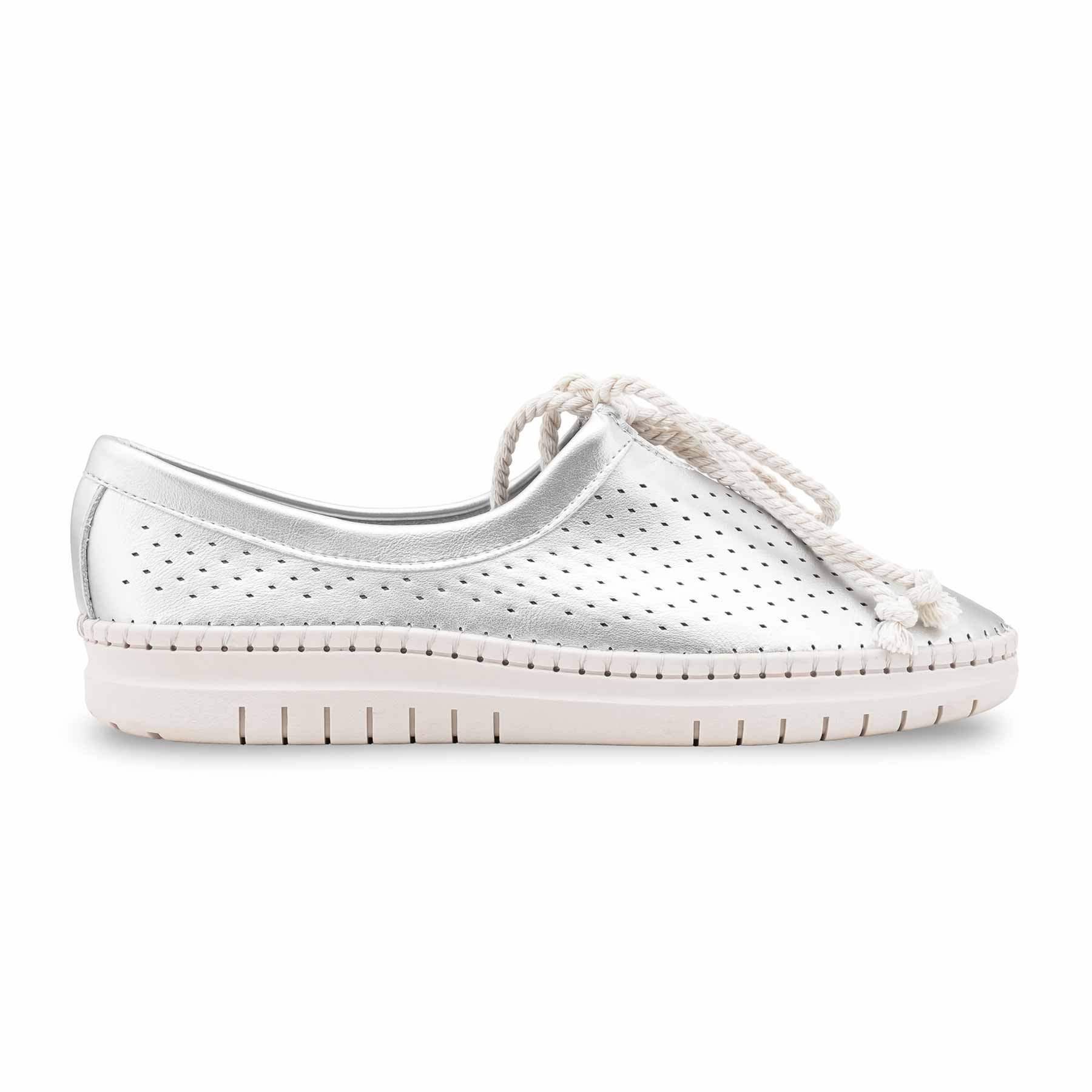 Silver Pumps For Women WN1337 - Image 2