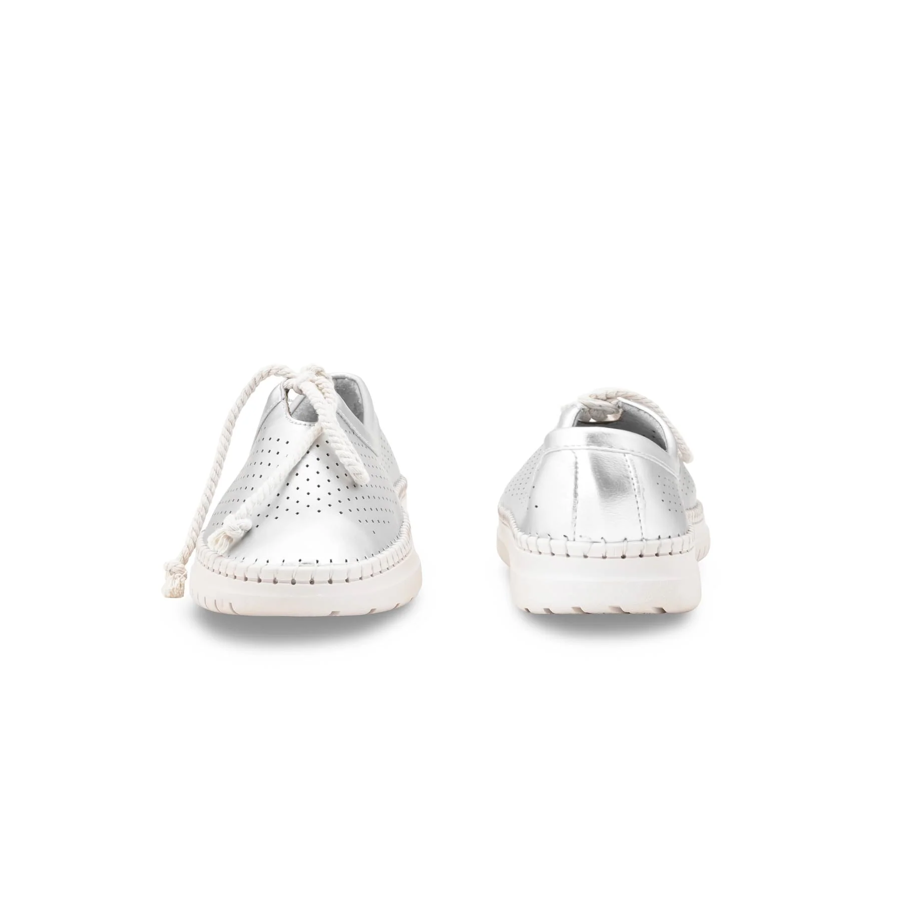 Silver Pumps For Women WN1337 - Image 4