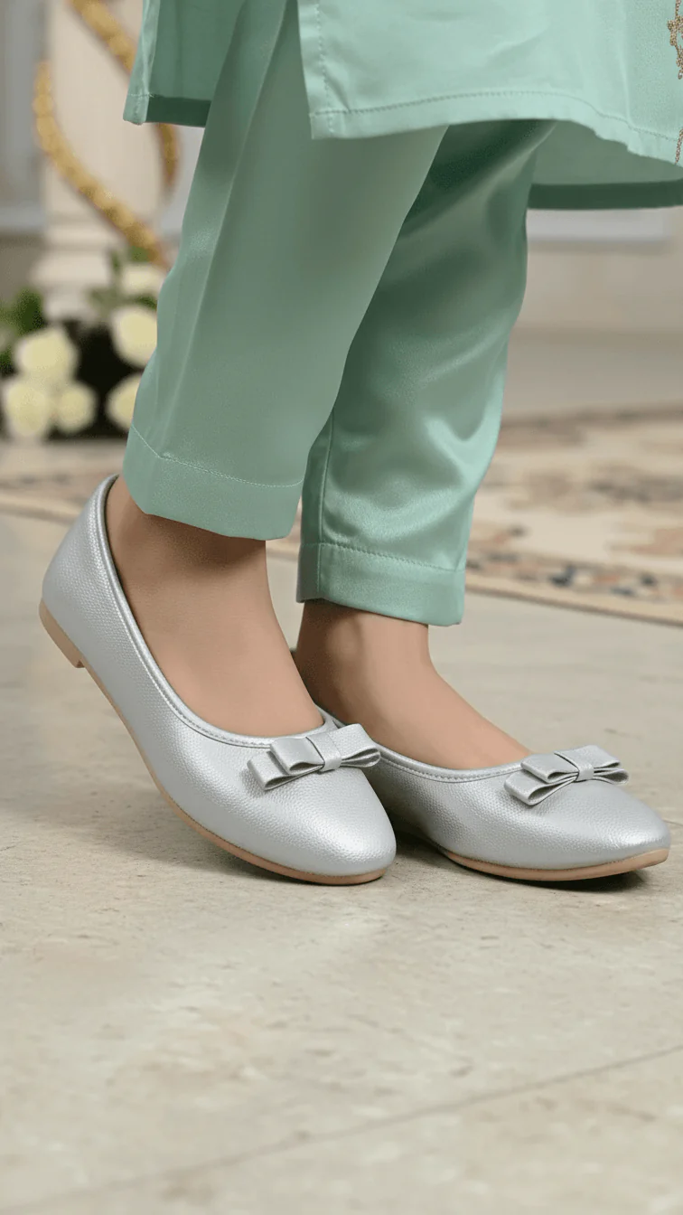 Silver Pumps For Women WN1373 - Image 2