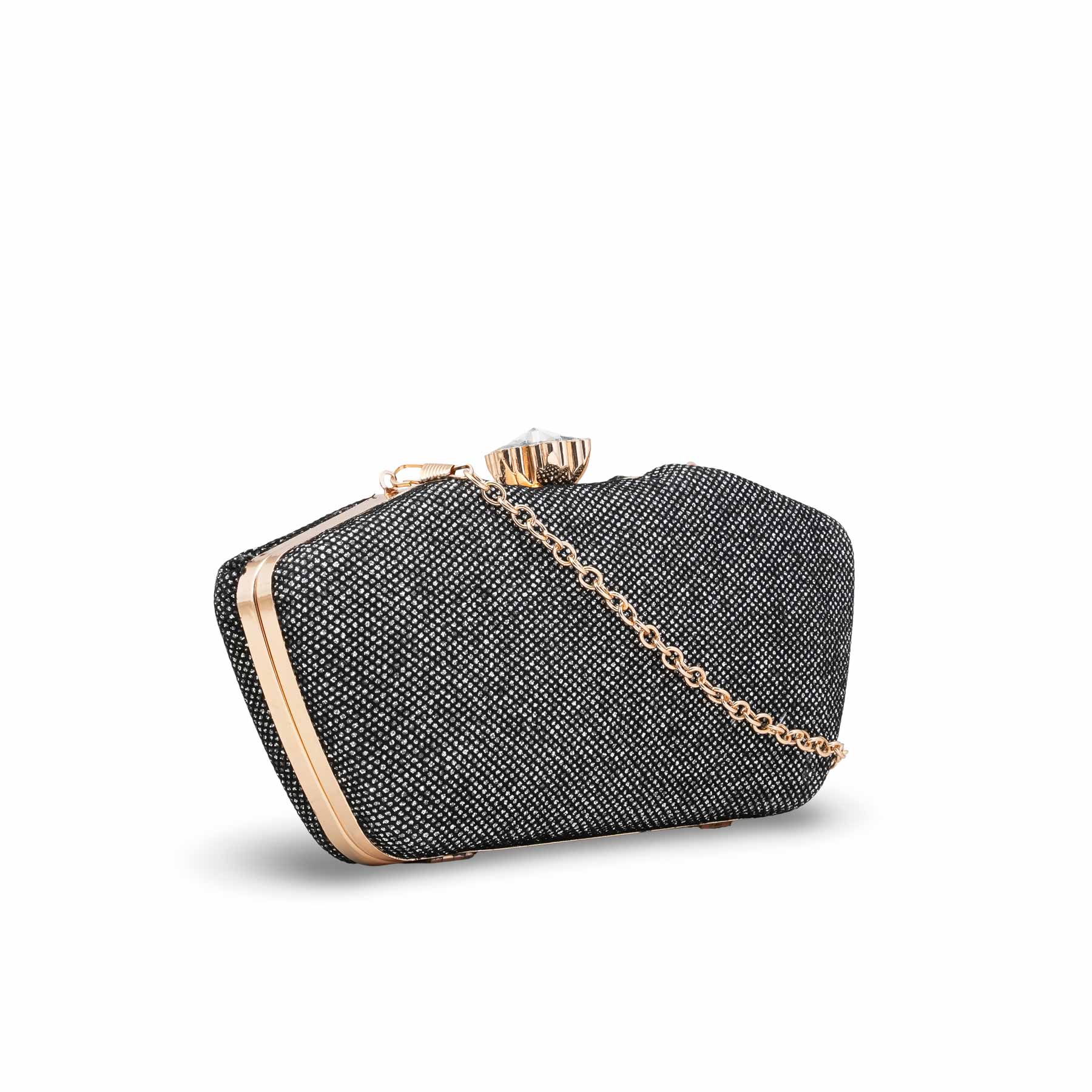 Silver Women Fancy Clutch P15710 - Image 3