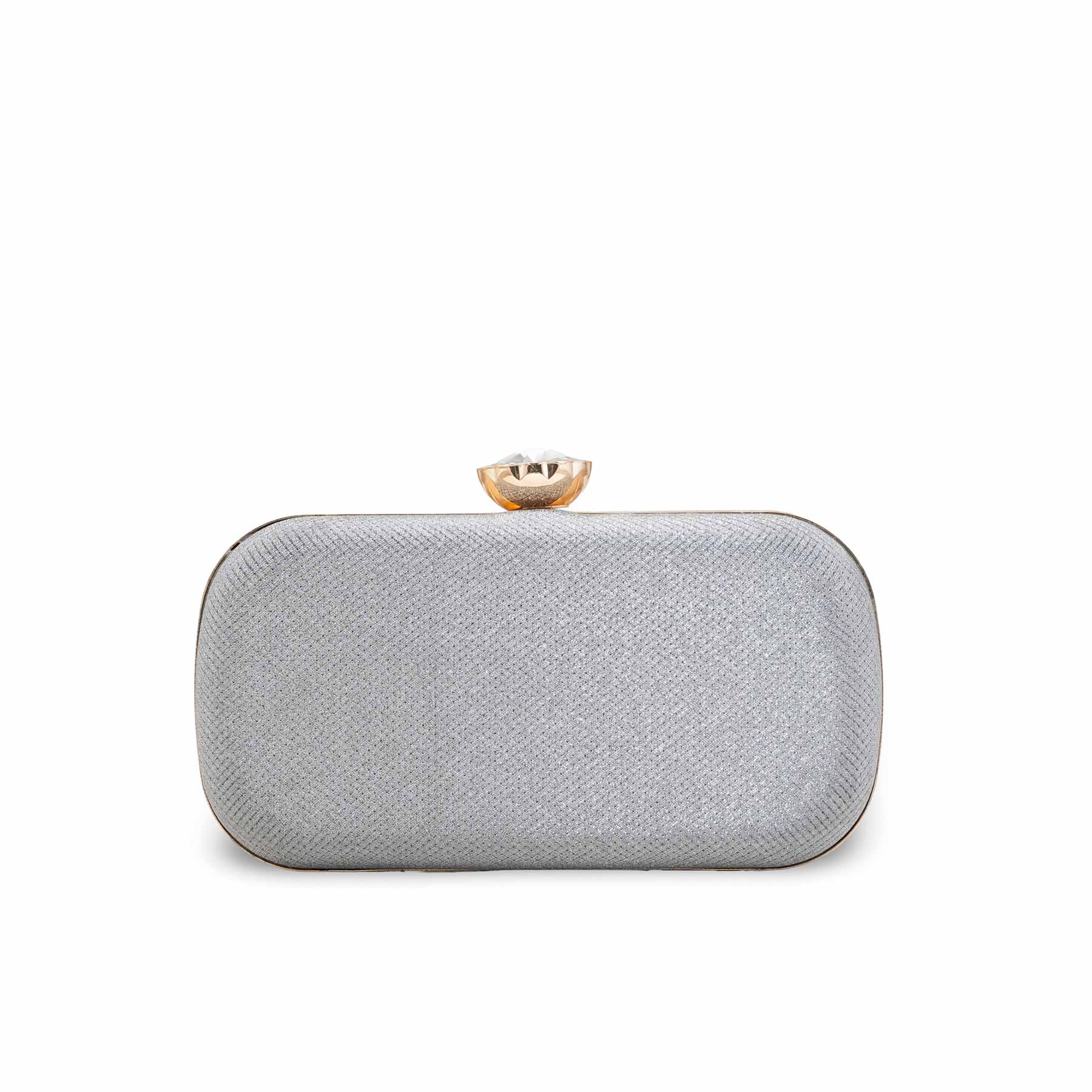 Silver Women Fancy Clutch P15712 - Image 4