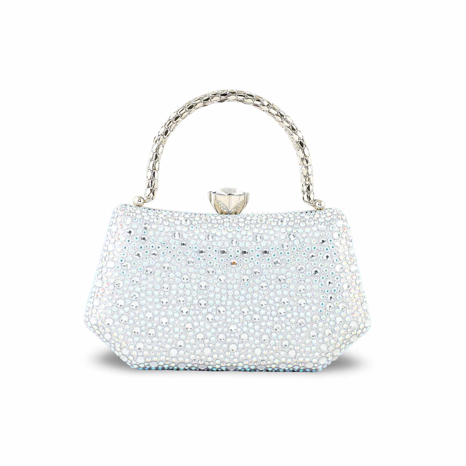 Silver Women Fancy Clutch P24387 - Image 2