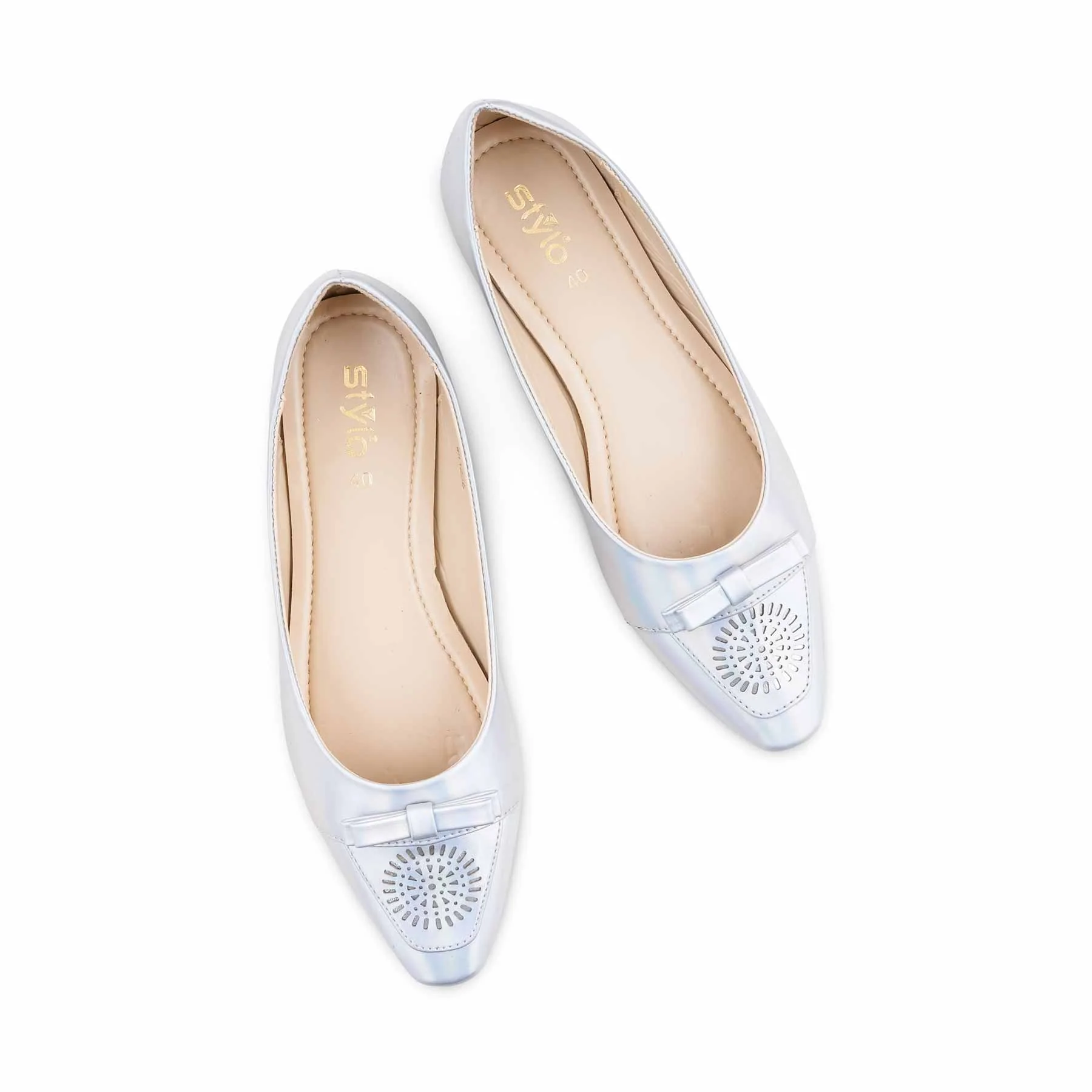 Silver Women Pumps WN1256 - Image 5