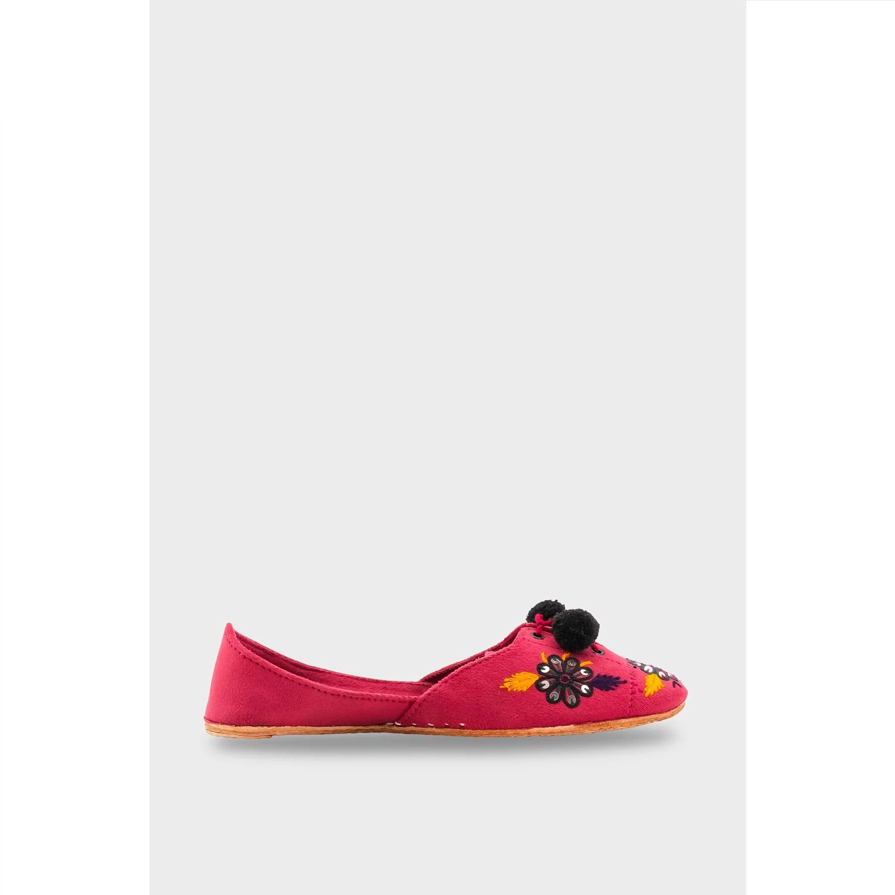 Skpink Leather Khussa For Women EC8761 - Image 3