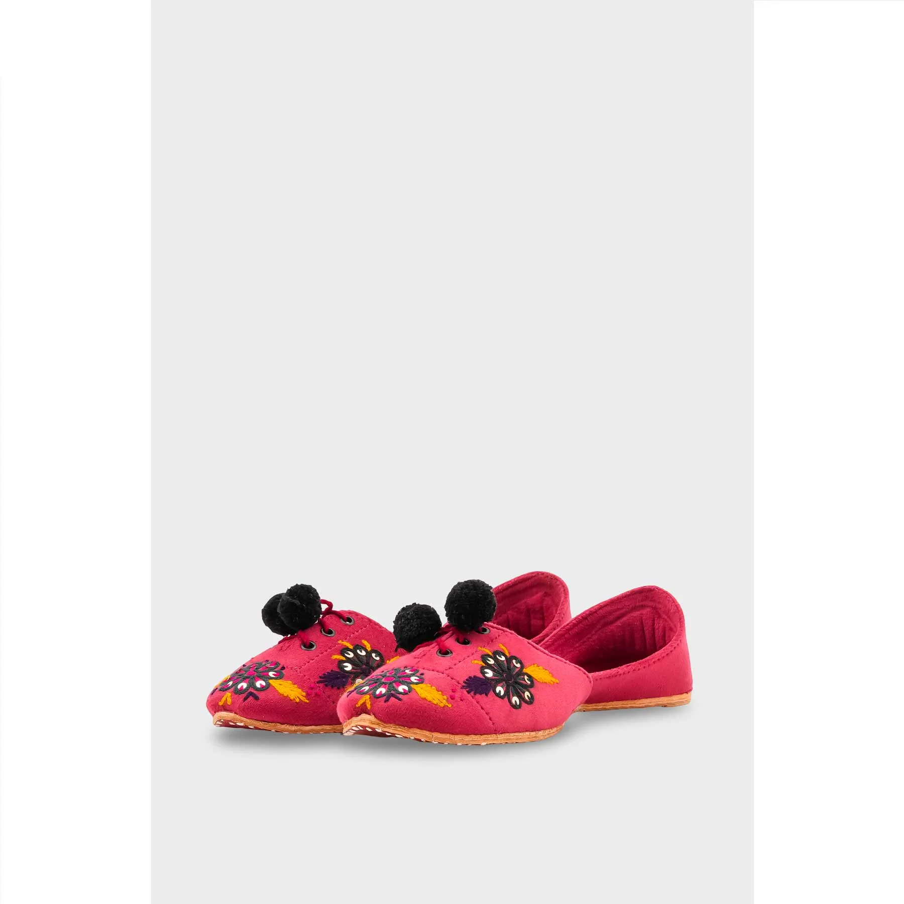 Skpink Leather Khussa For Women EC8761 - Image 4
