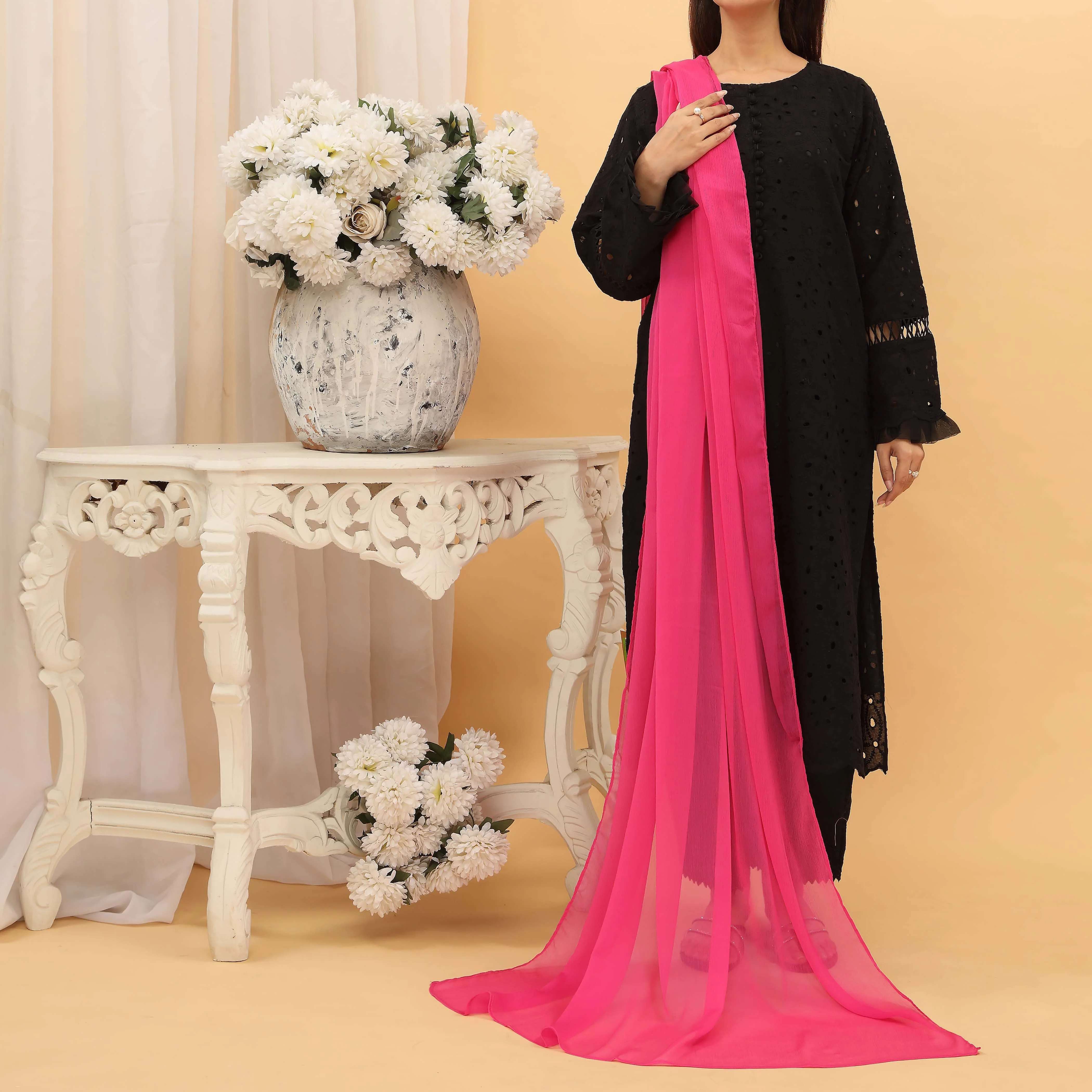 Skpink Plain Chiffon Dupatta PD5369 - Image 2