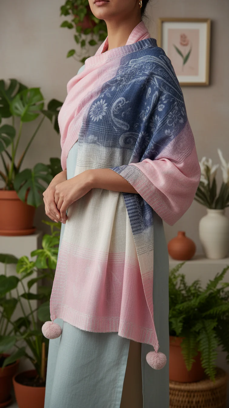 Skpink Winter Stole PW5762