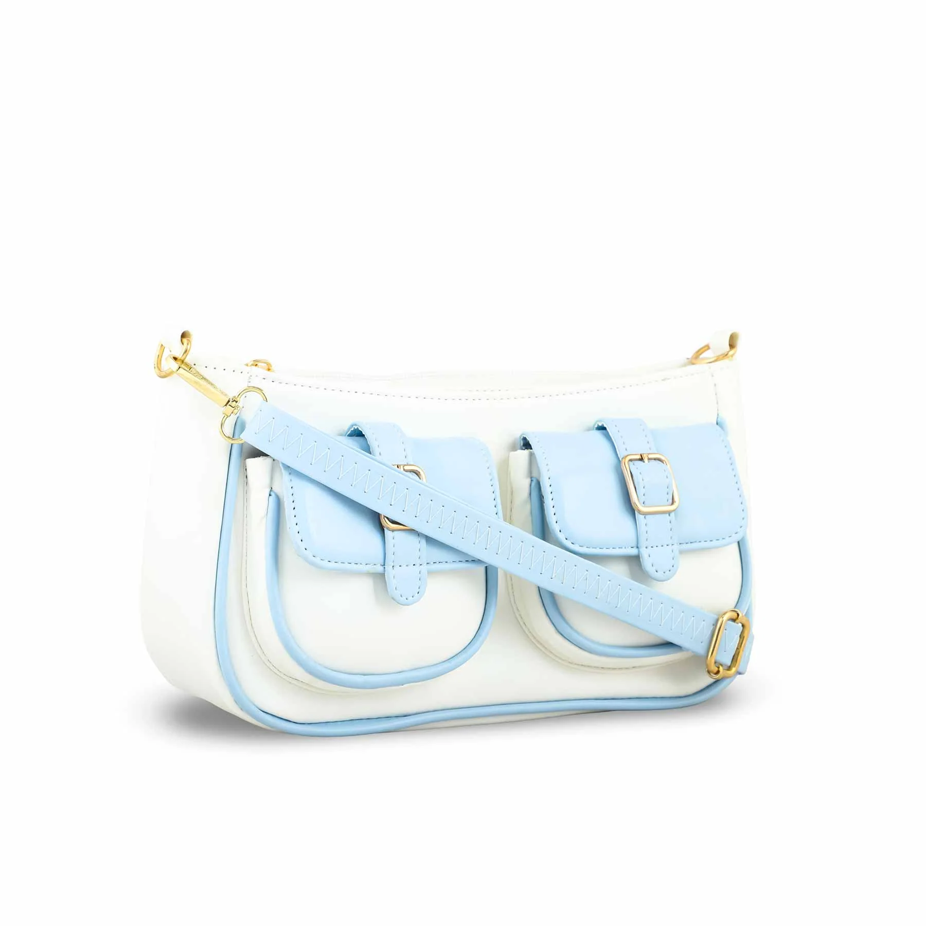 Sky Blue Casual Shoulder Bag P55693 - Image 2
