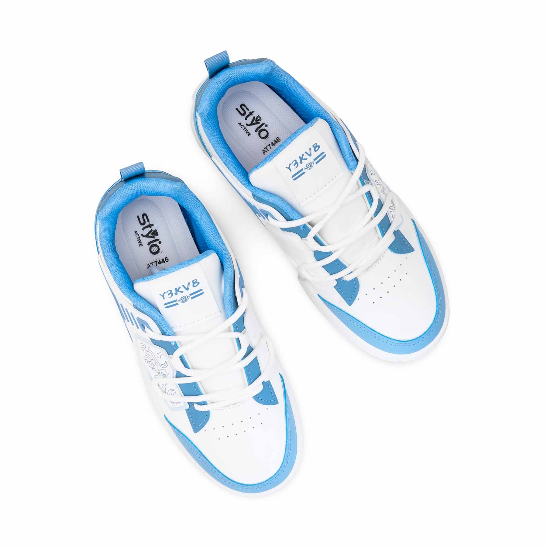 Sky Blue Causal Sneaker For Women AT7446 - Image 5