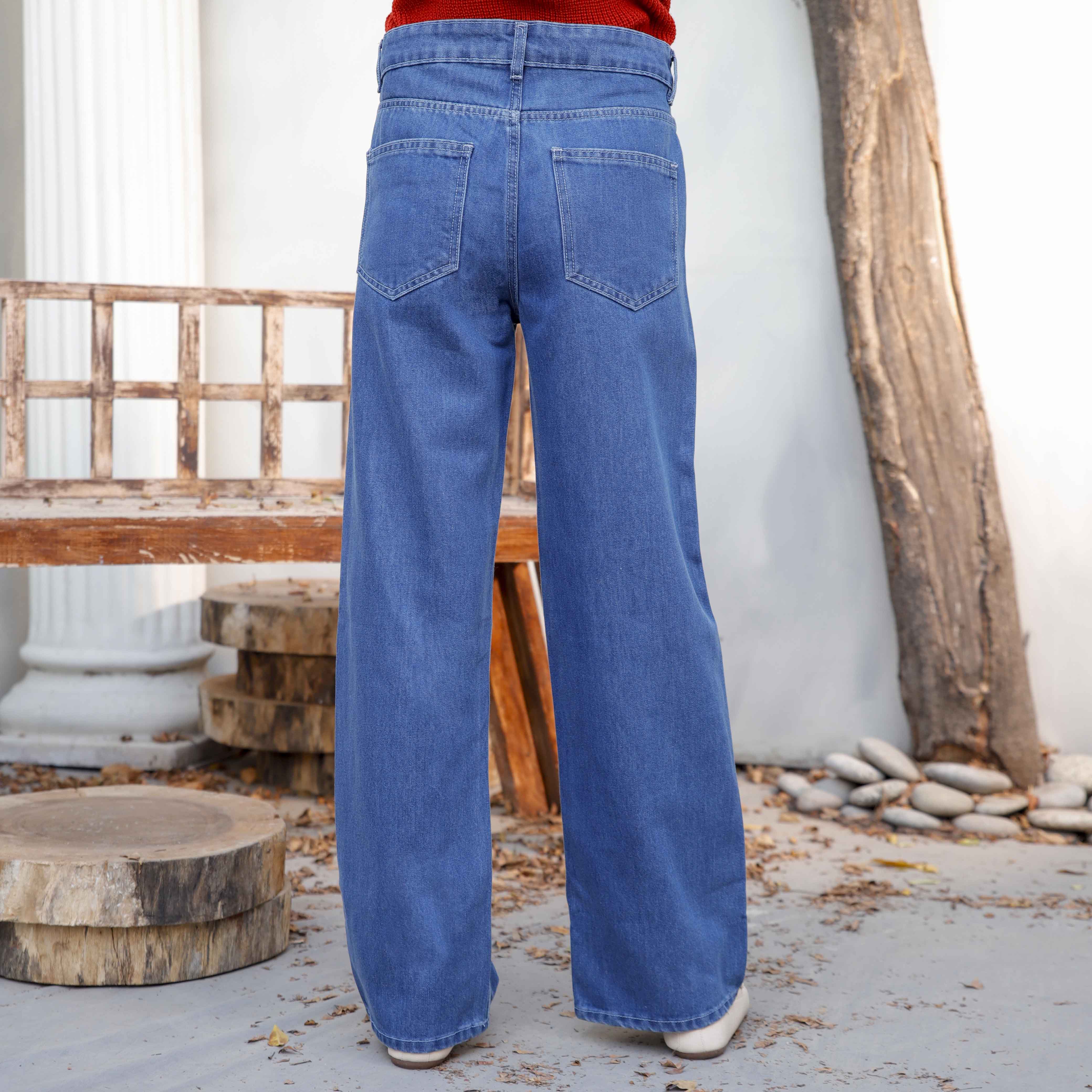 Sky Blue Denim pant PS4595 - Image 3