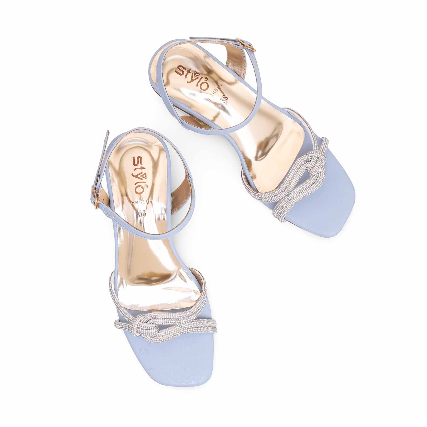Sky Blue Fancy Sandal FN5999 - Image 5
