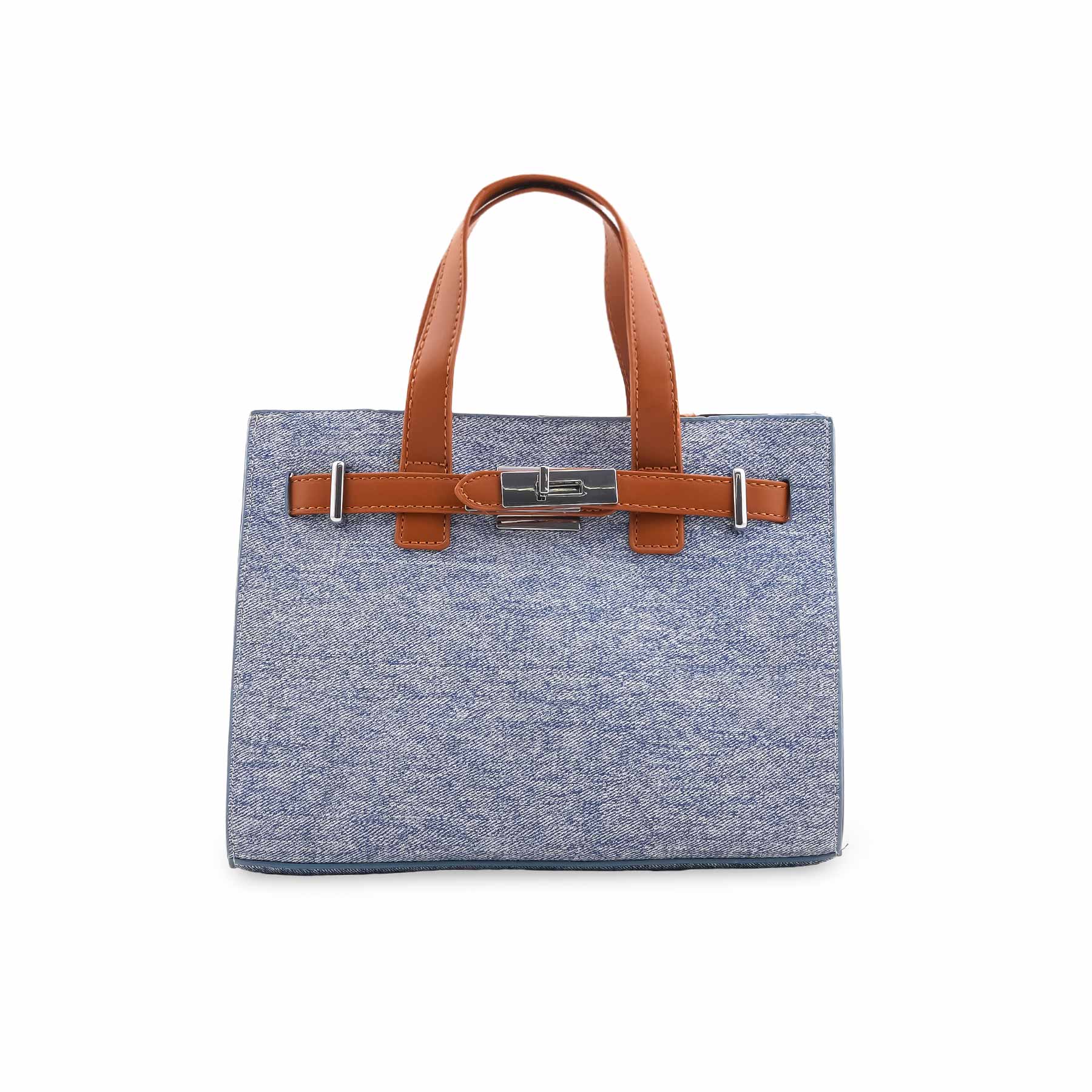Sky Blue Formal Hand Bag For Ladies P36461 - Image 2