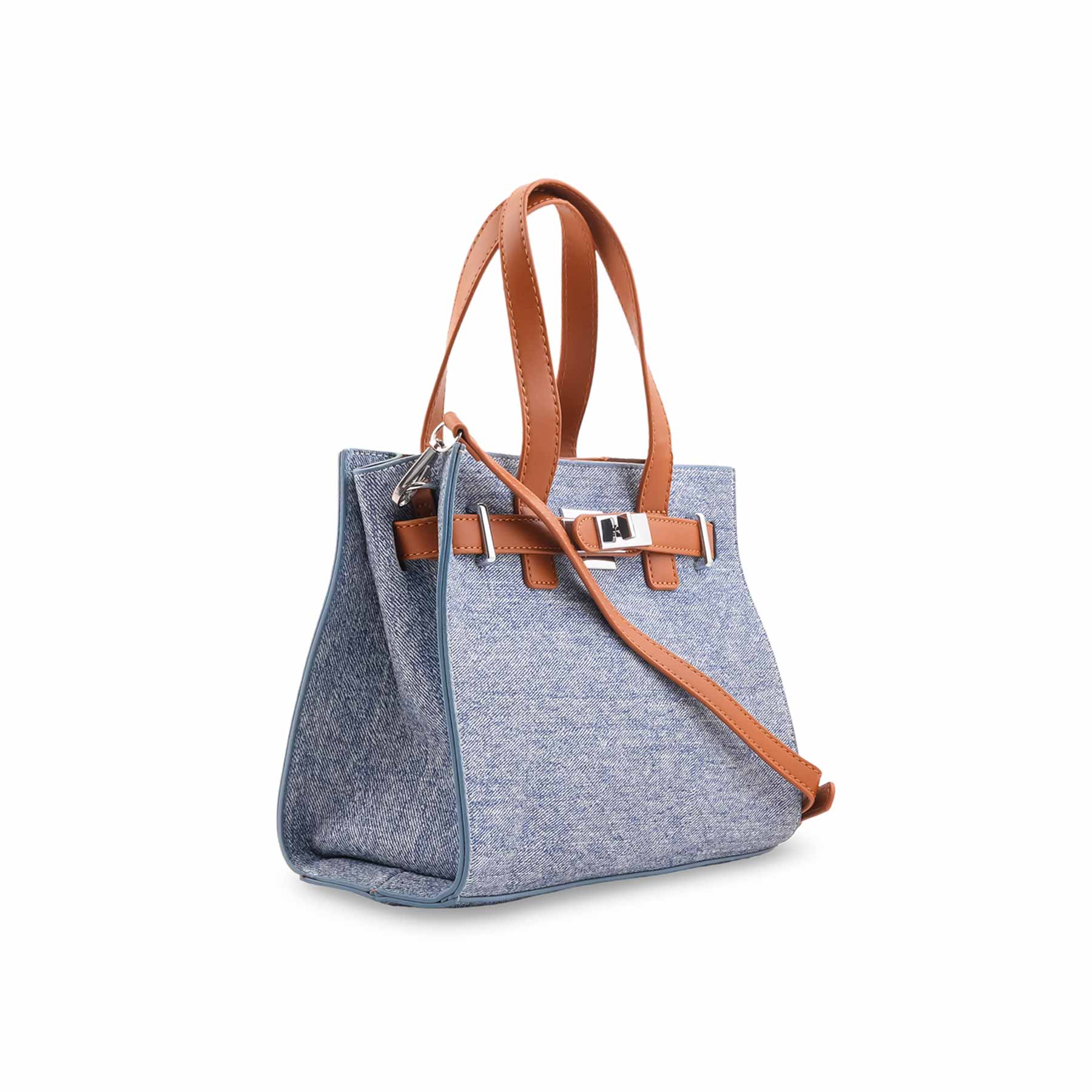 Sky Blue Formal Hand Bag For Ladies P36461 - Image 3