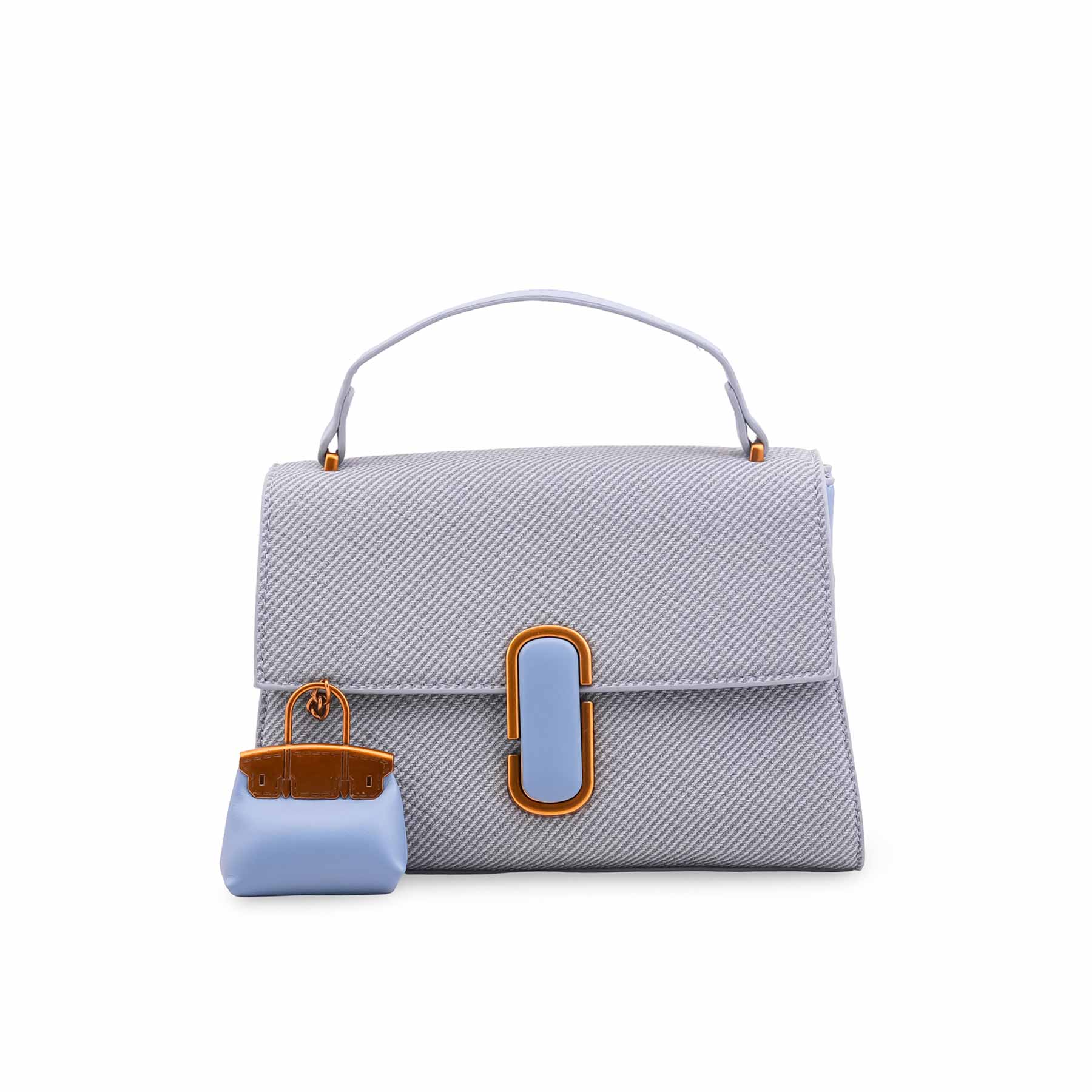 Sky Blue Formal Hand Bag For Women P36508 - Image 2
