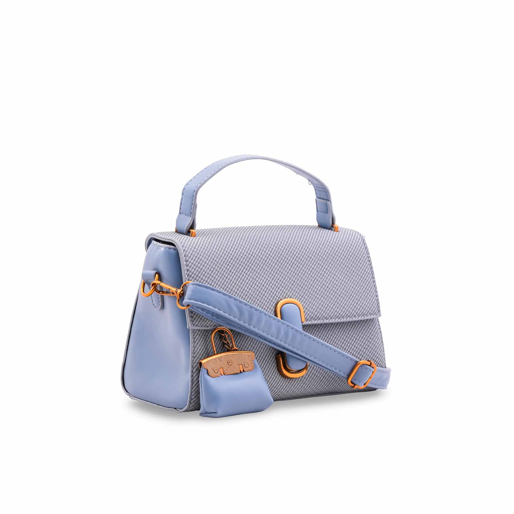 Sky Blue Formal Hand Bag For Women P36508 - Image 3