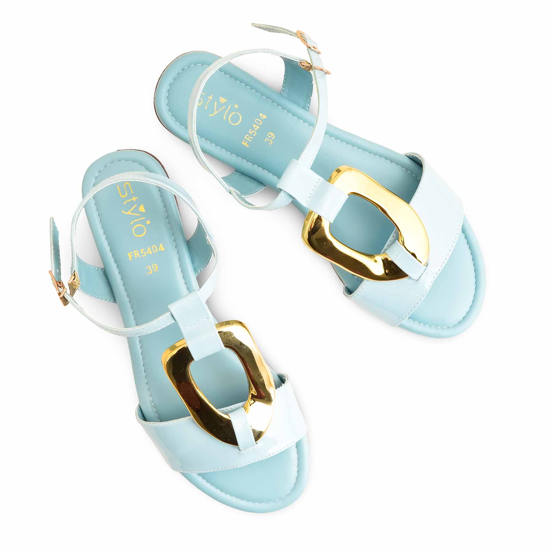 Sky Blue Formal Sandal For Ladies FR5404 - Image 5