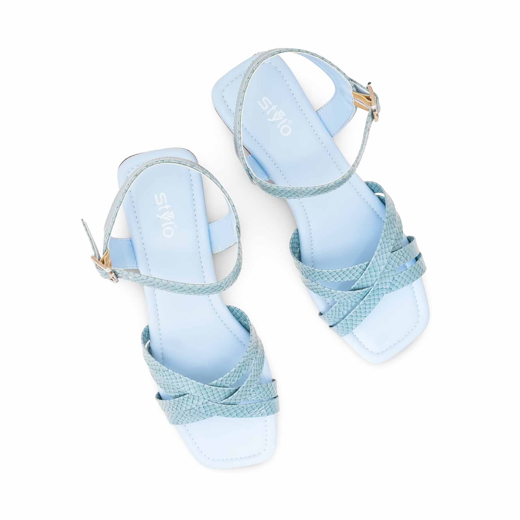 Sky Blue Formal Sandal For Ladies FRS008 - Image 5