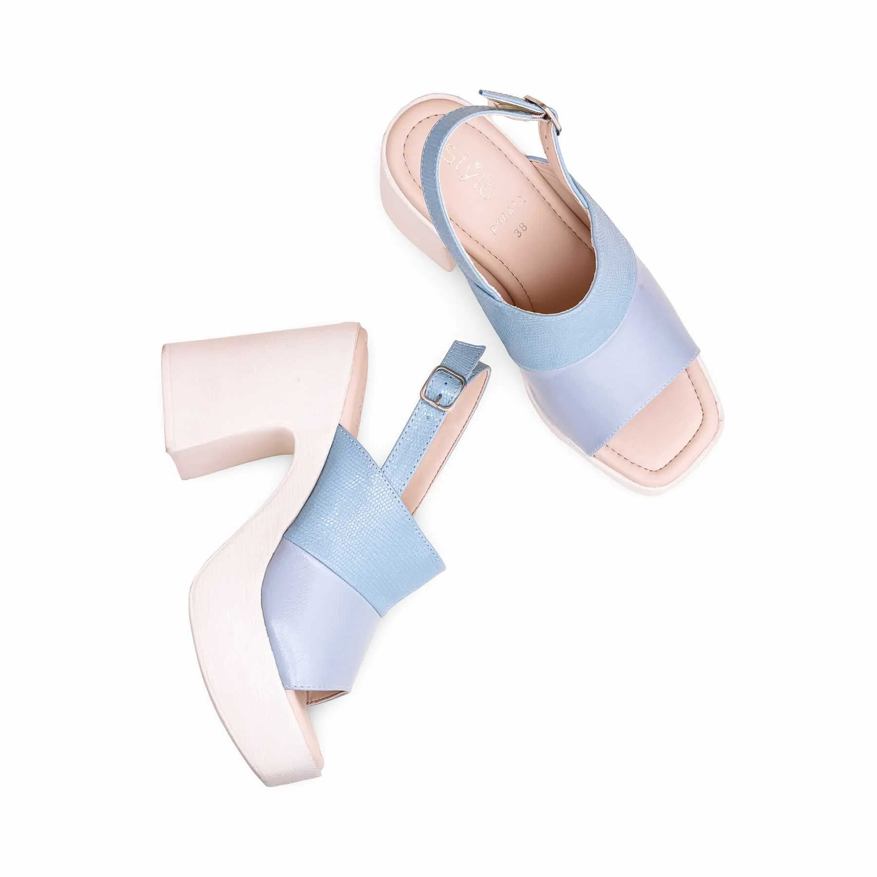 Sky Blue Formal Sandal PU0412 - Image 4