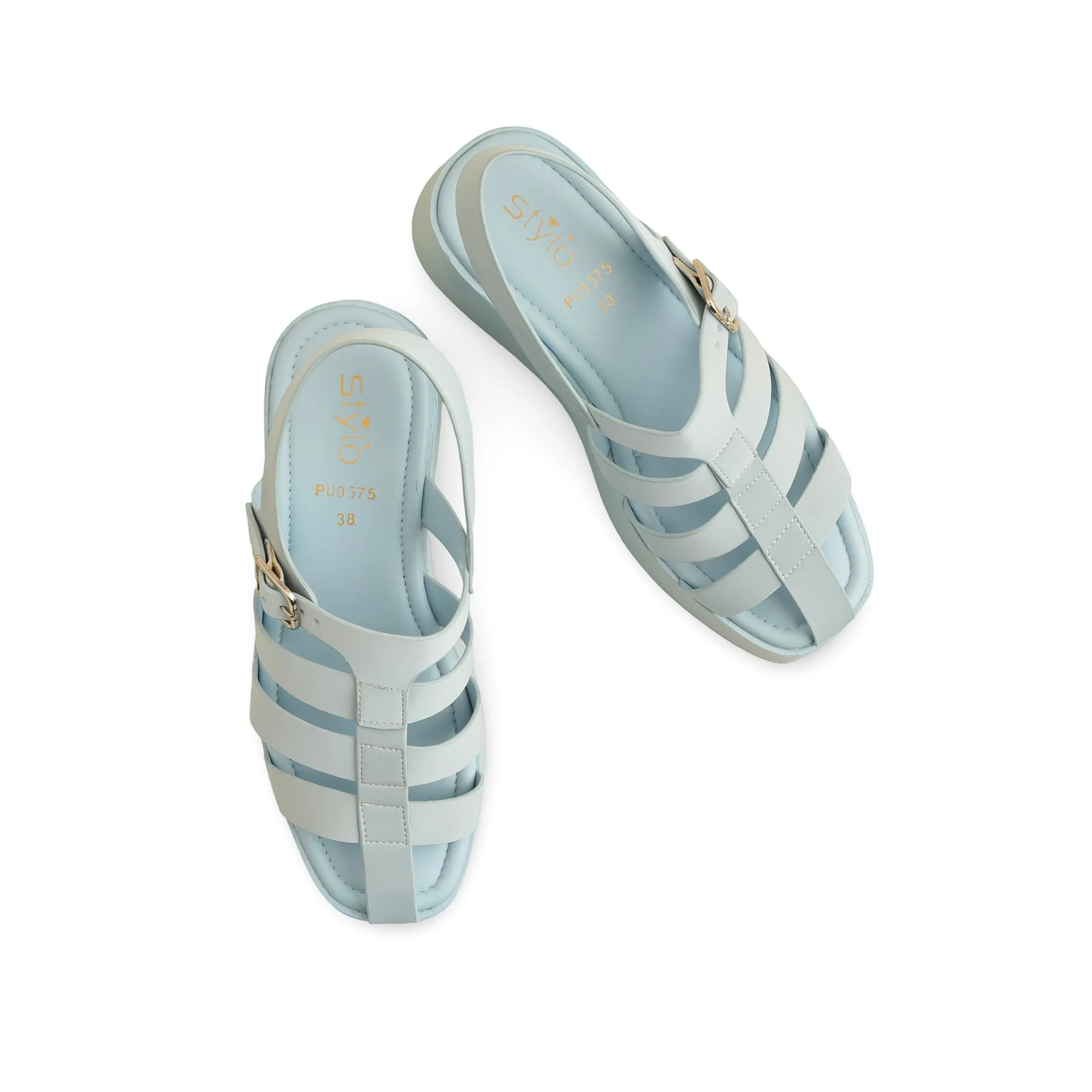 Sky Blue Formal Sandal PU0575 - Image 5