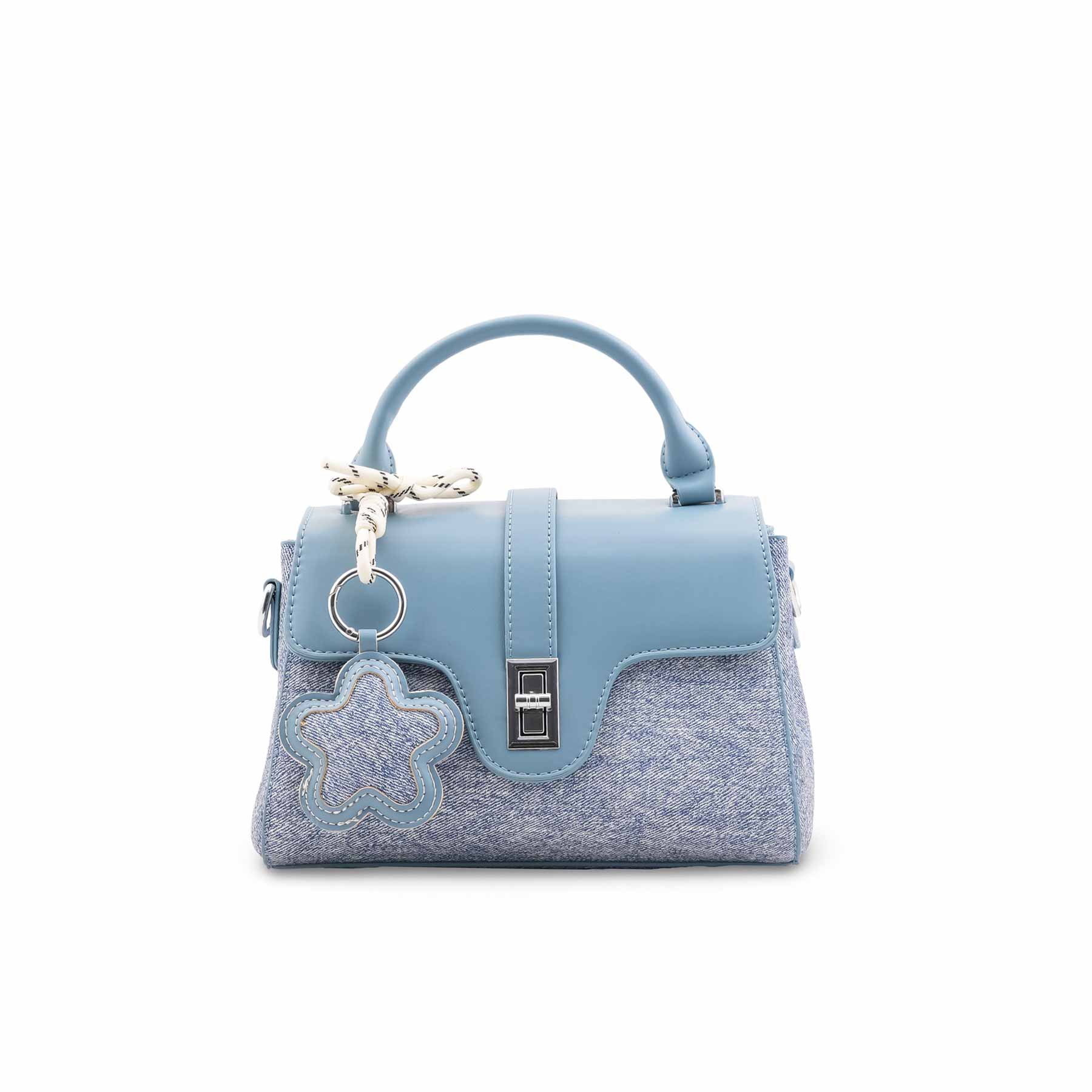 Sky Blue Formal Shoulder Bag For Ladies P36459 - Image 2