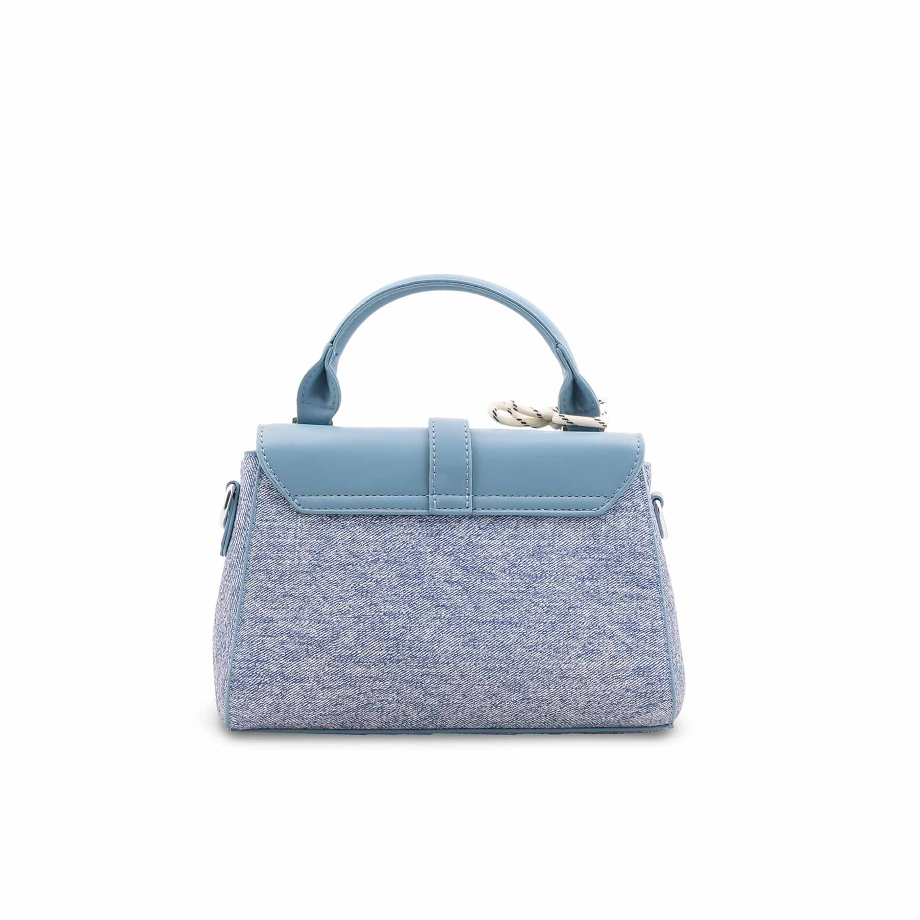 Sky Blue Formal Shoulder Bag For Ladies P36459 - Image 4