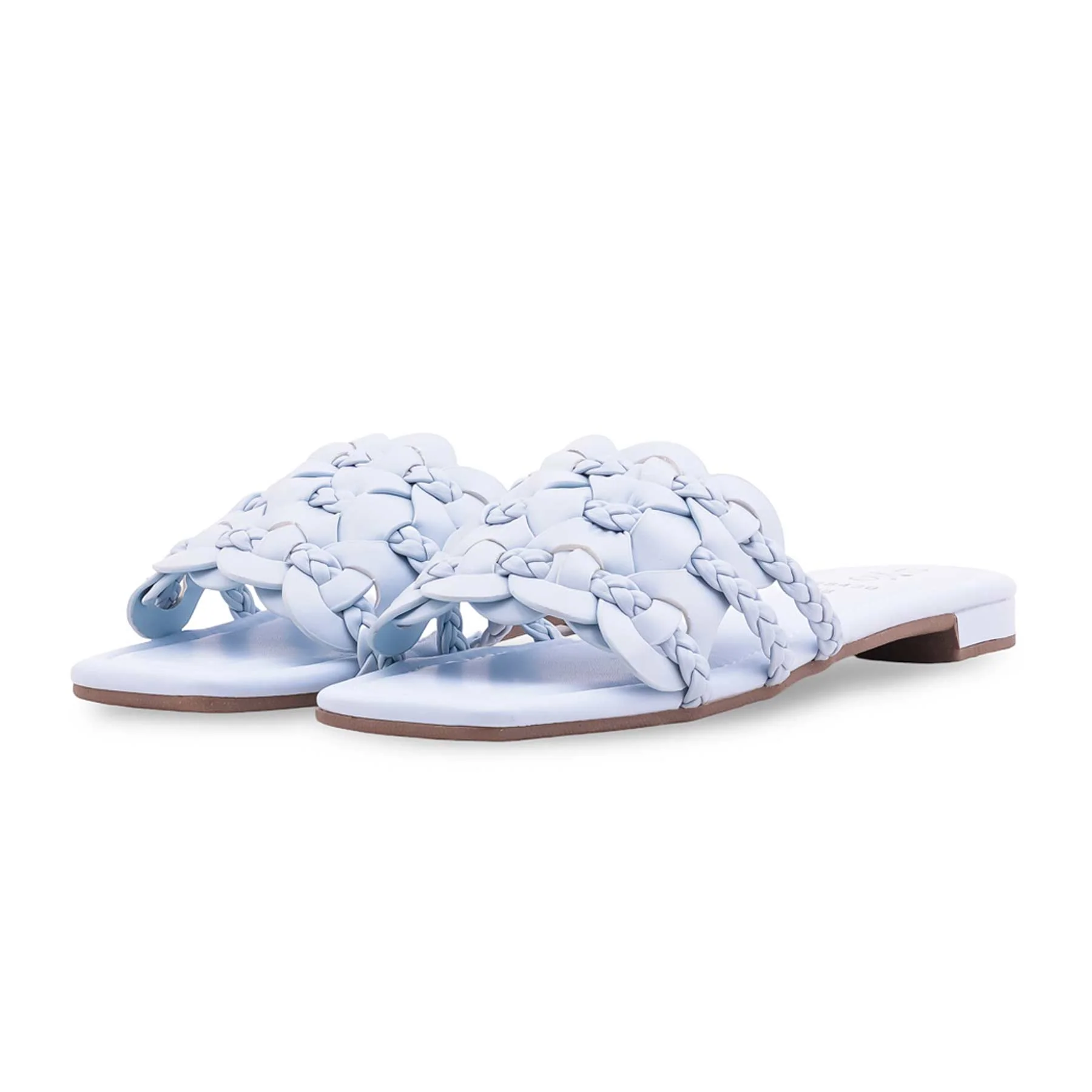 Sky Blue Formal Slipper For Ladies FR8430 - Image 3