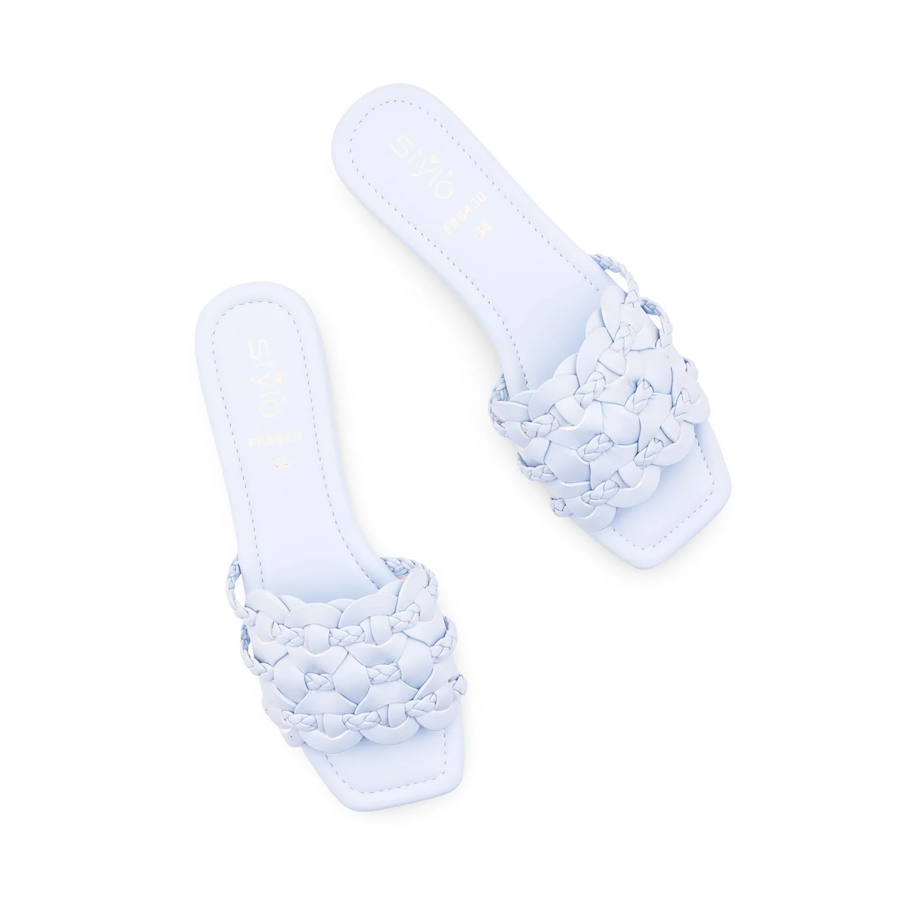 Sky Blue Formal Slipper For Ladies FR8430 - Image 5