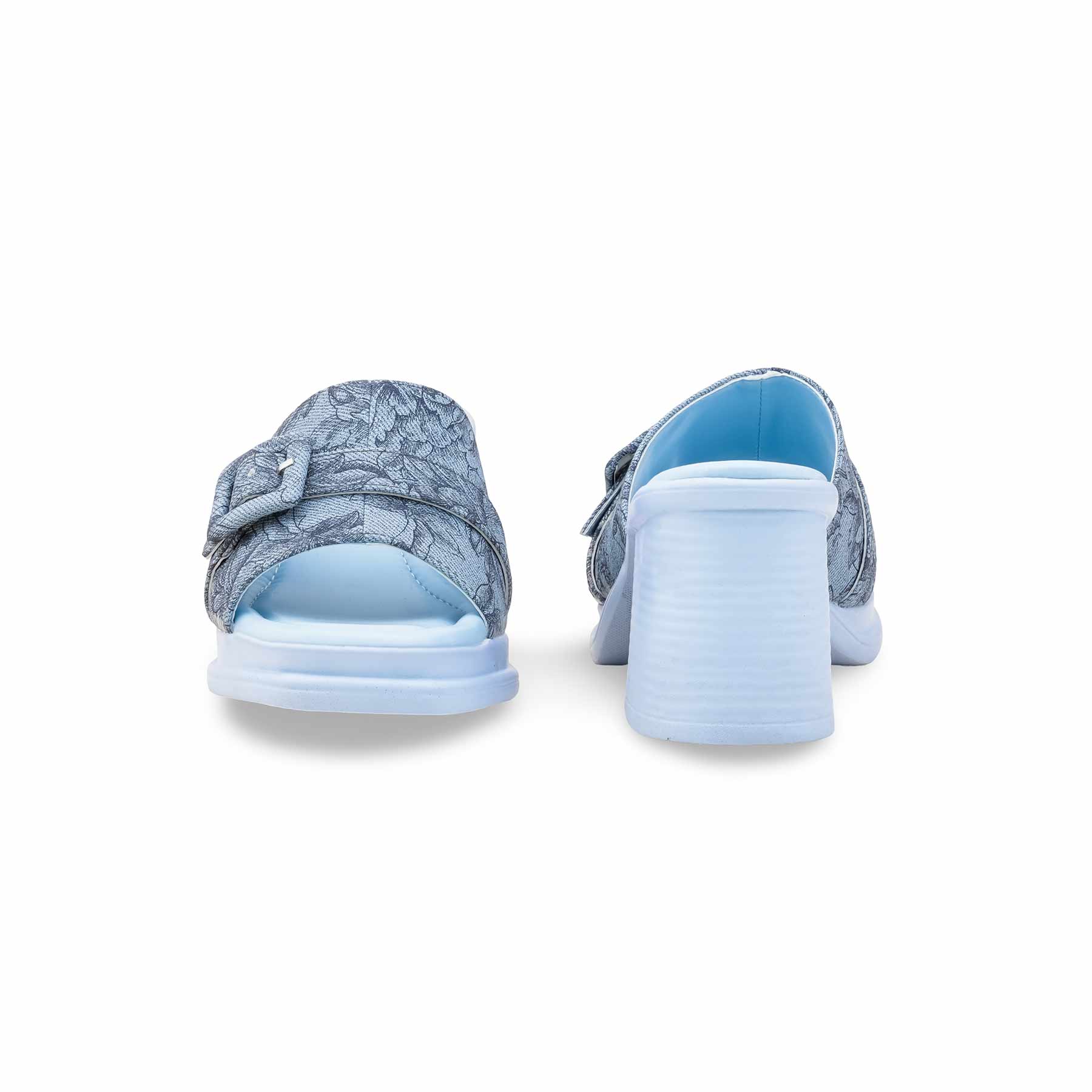Sky Blue Formal Slipper For Ladies PU0625 - Image 4