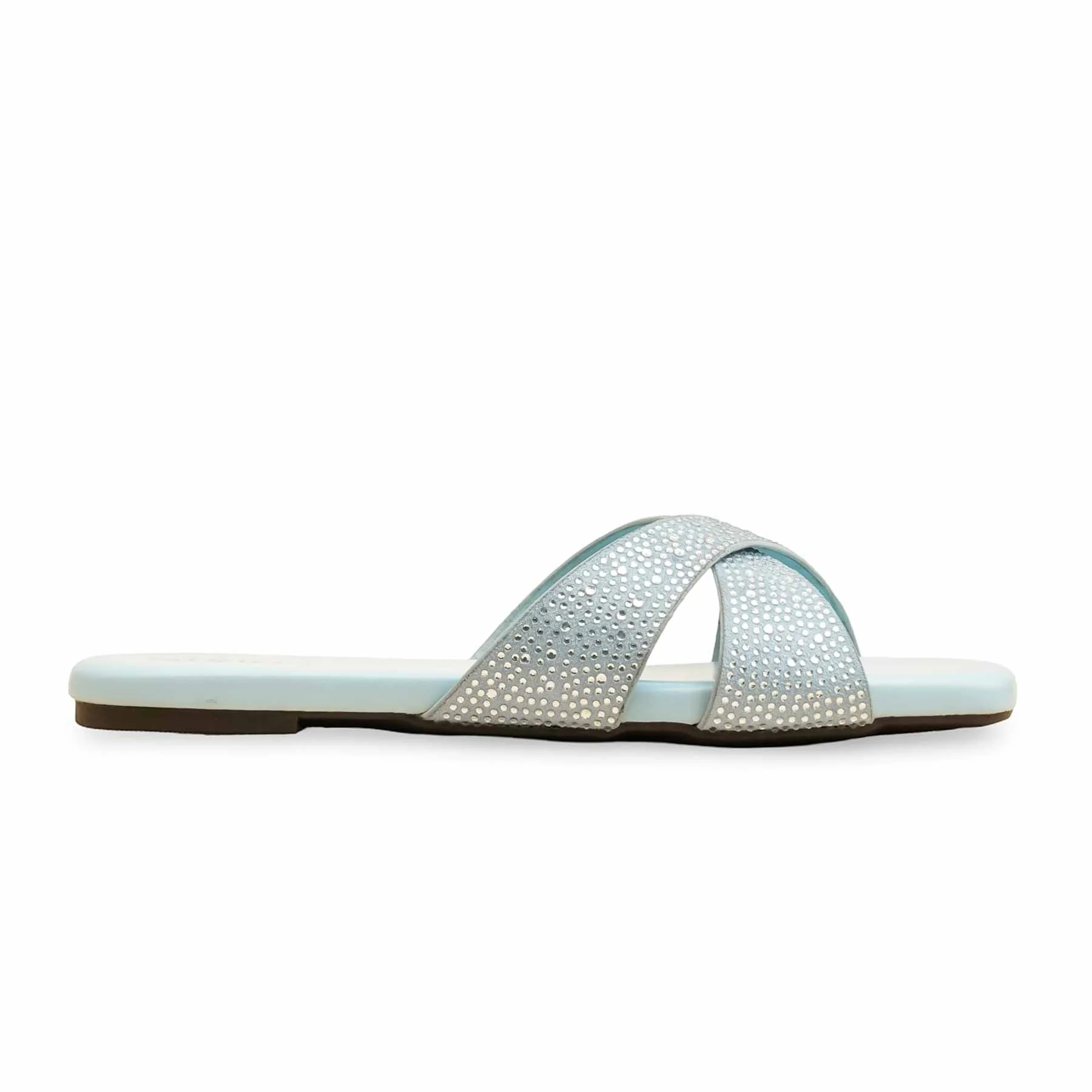 Sky Blue Formal Slipper For Women FR8409 - Image 2