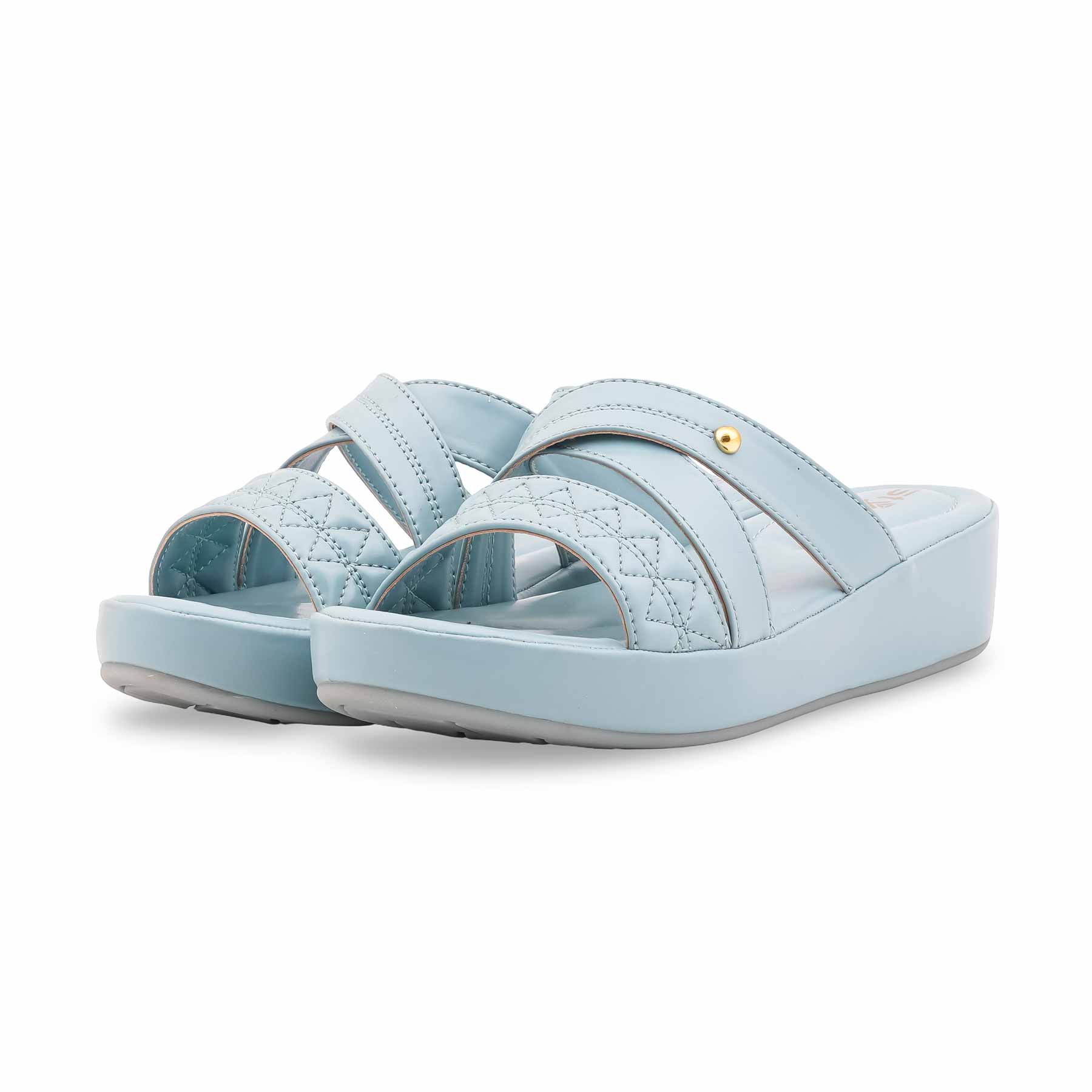 Sky Blue Formal Slipper For Women PU0653 - Image 3