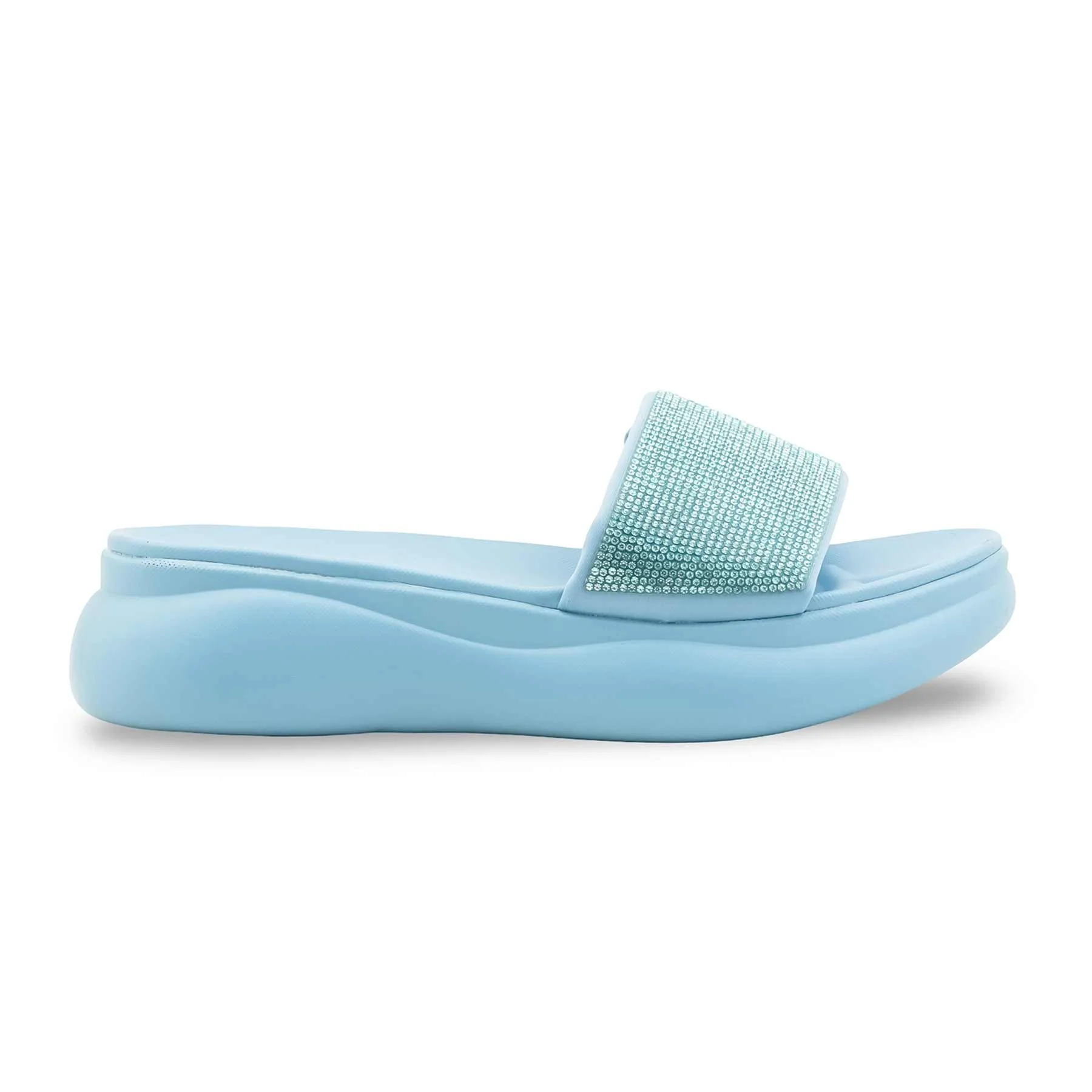 Sky Blue Formal Slipper For Women PU0737 - Image 2