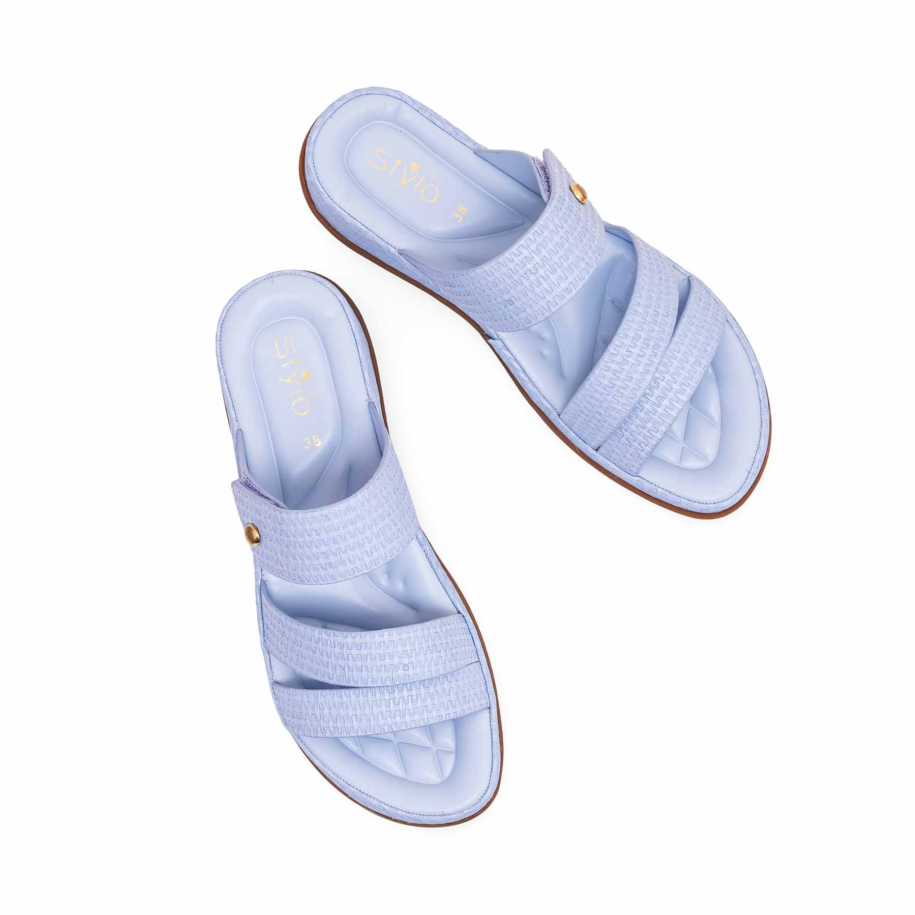 Sky Blue Formal Slipper PU0400 - Image 5